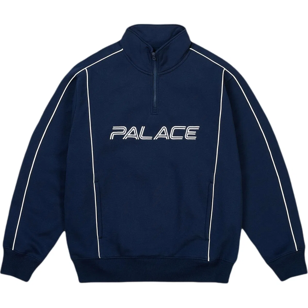 Детский свитшот с воротником-стойкой PALACE, Marine Blue