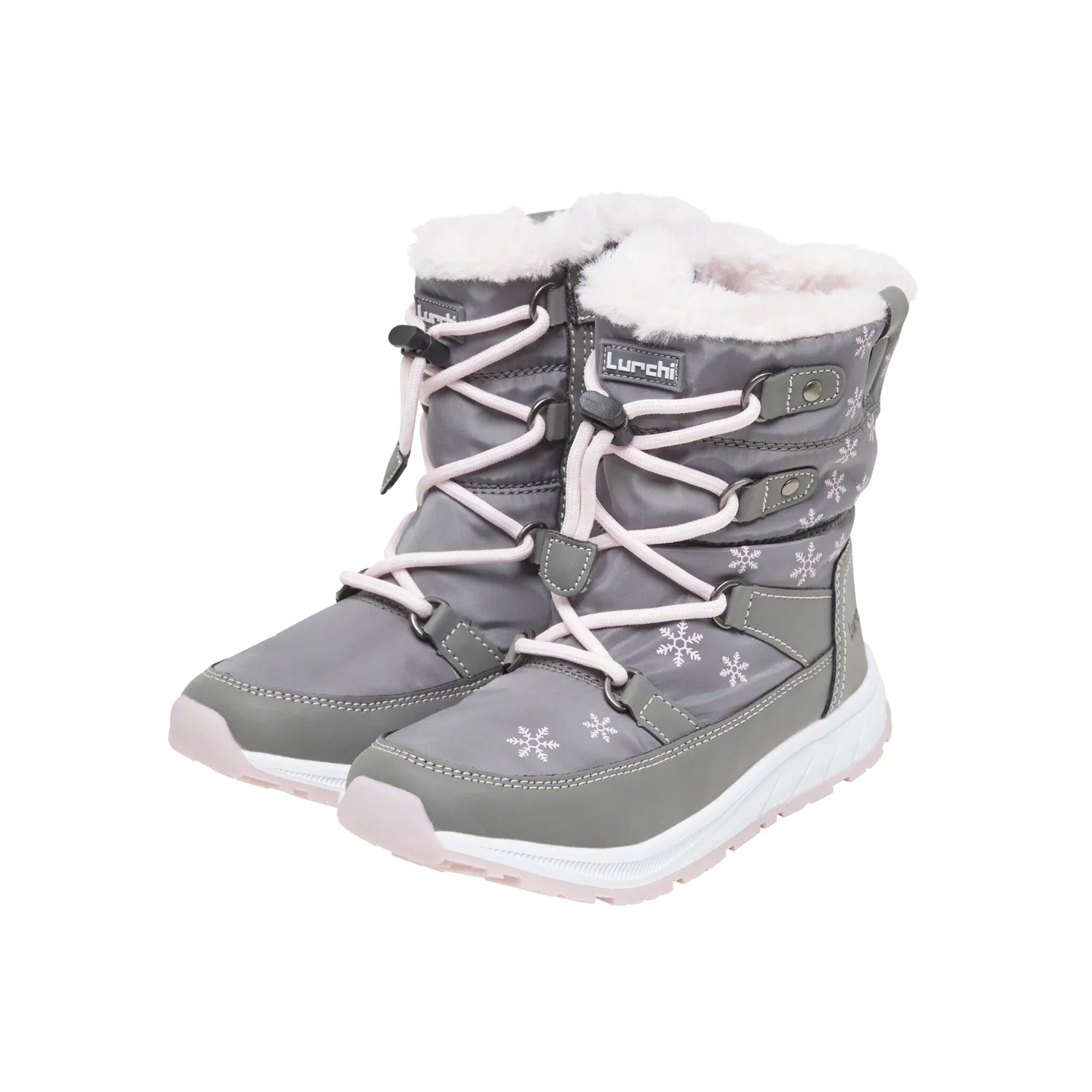 Детские ботинки с утеплителем Lurchi, Grey/Rose
