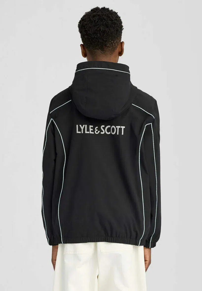 Куртка средней высоты со светоотражающей окантовкой, легкая куртка Lyle & Scott, Z Jet Black — фото 3