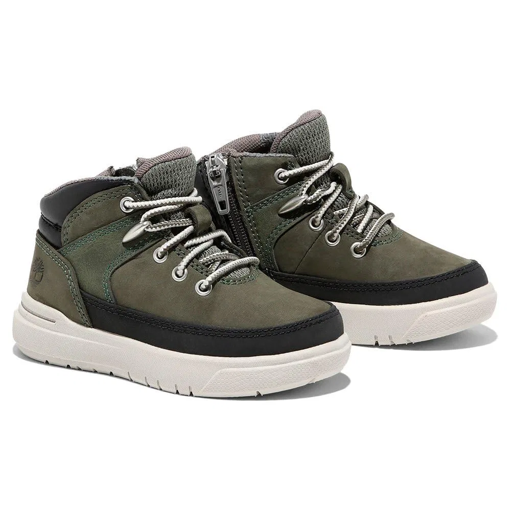 Детские ботинки для мальчиков с высоким берцем Seneca Bay Hiker Timberland, Dark Green Nubuck