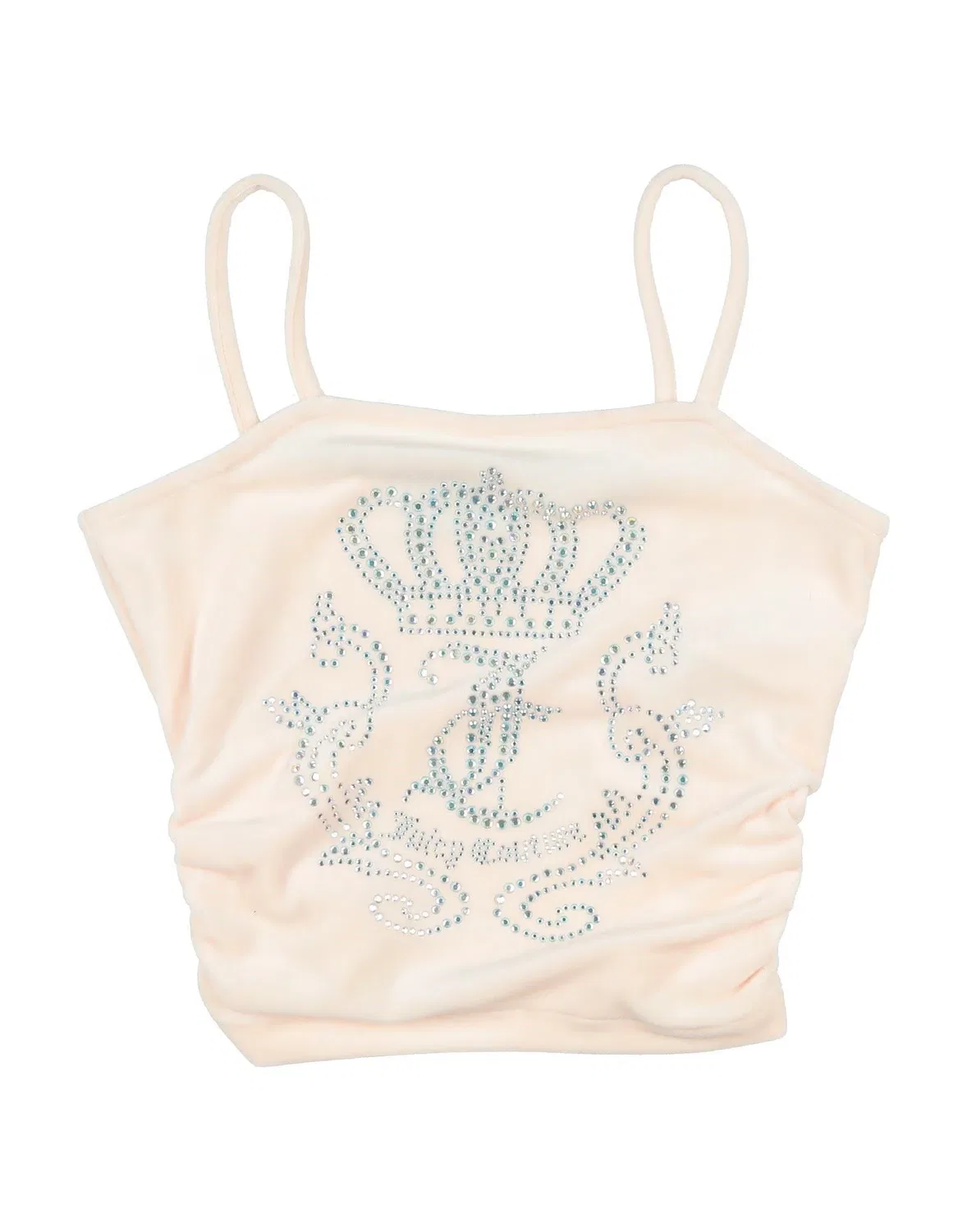 Топ из шинилла с аппликацией Juicy Couture, светло-розовый