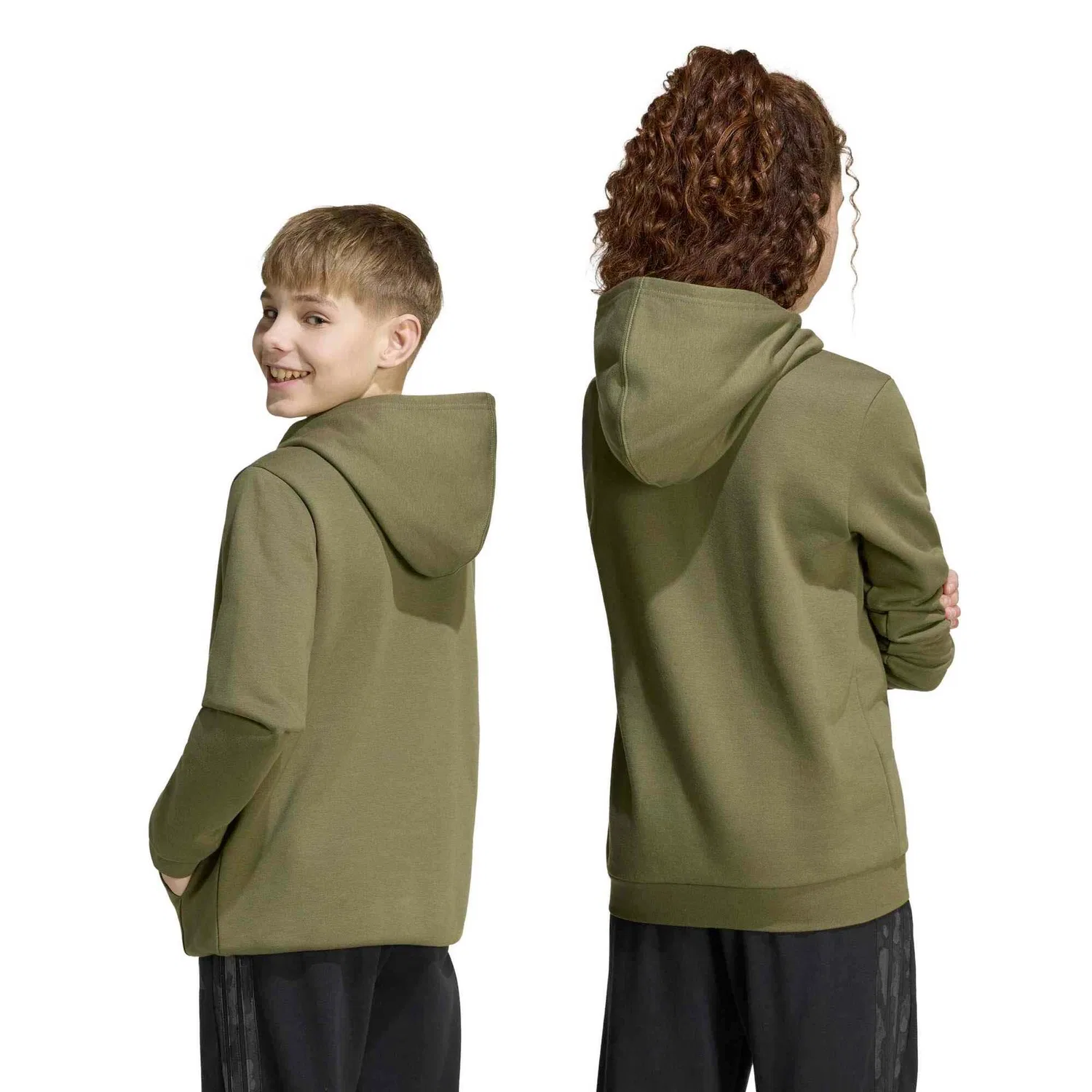 Детское худи с камуфляжным принтом Adidas Sport Hoodie J Camo Hd, Grun — фото 2