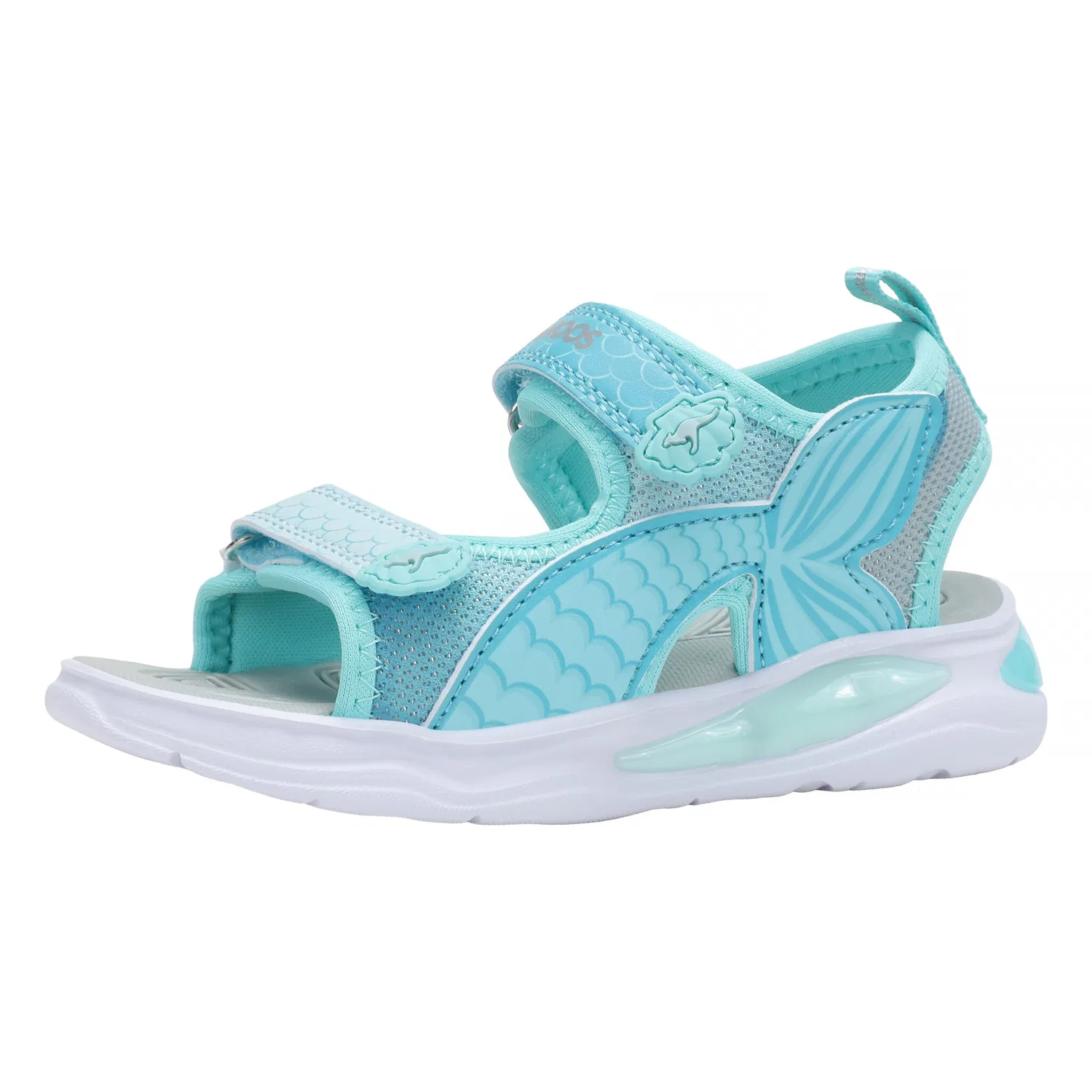 Детские сандалии с LED-подсветкой KangaROOS, Ocean/Mint