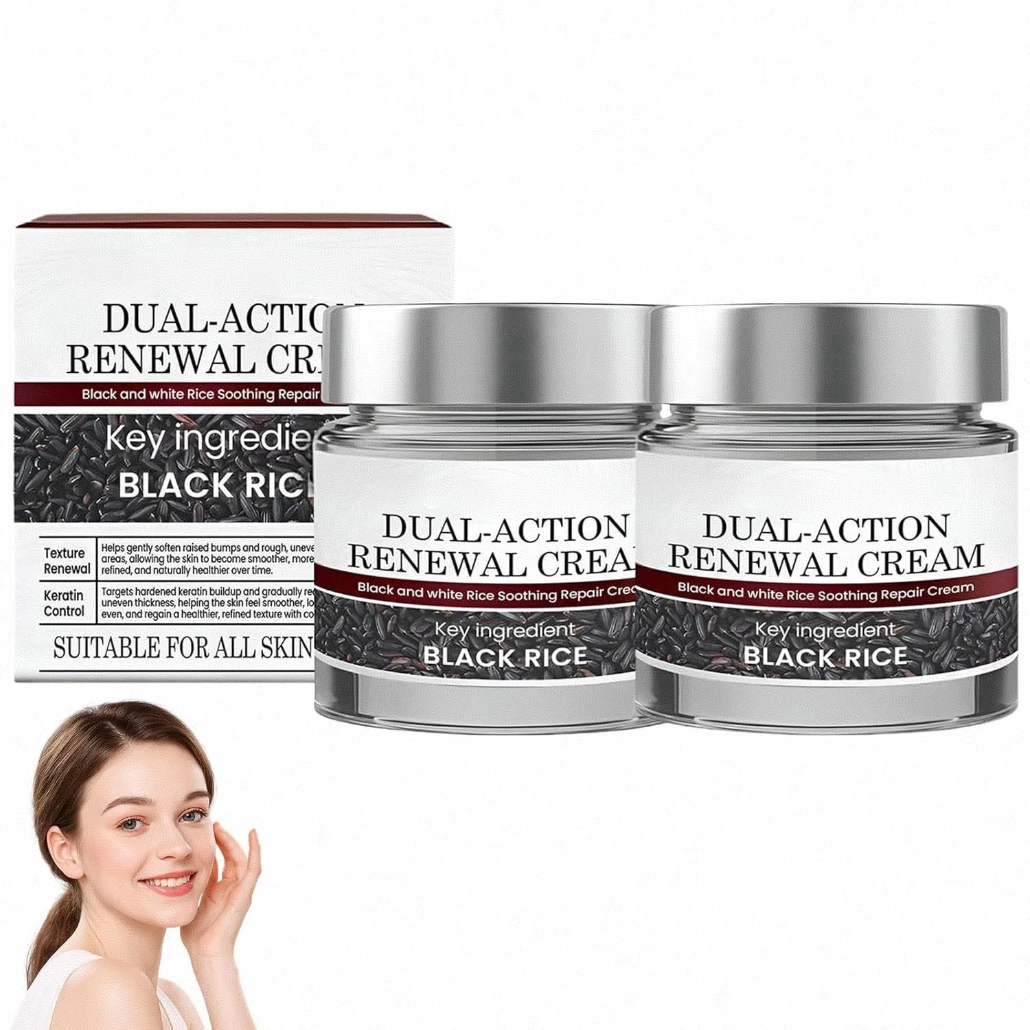 Крем для тела восстанавливающий, Dual-Action Renewal Cream, 2 шт, 50 г Generisch