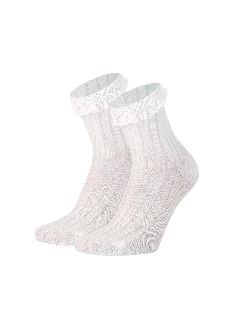 Socken mit rüschen - упаковка из 3 шт. - носки Yuhu, Weiß — фото 2