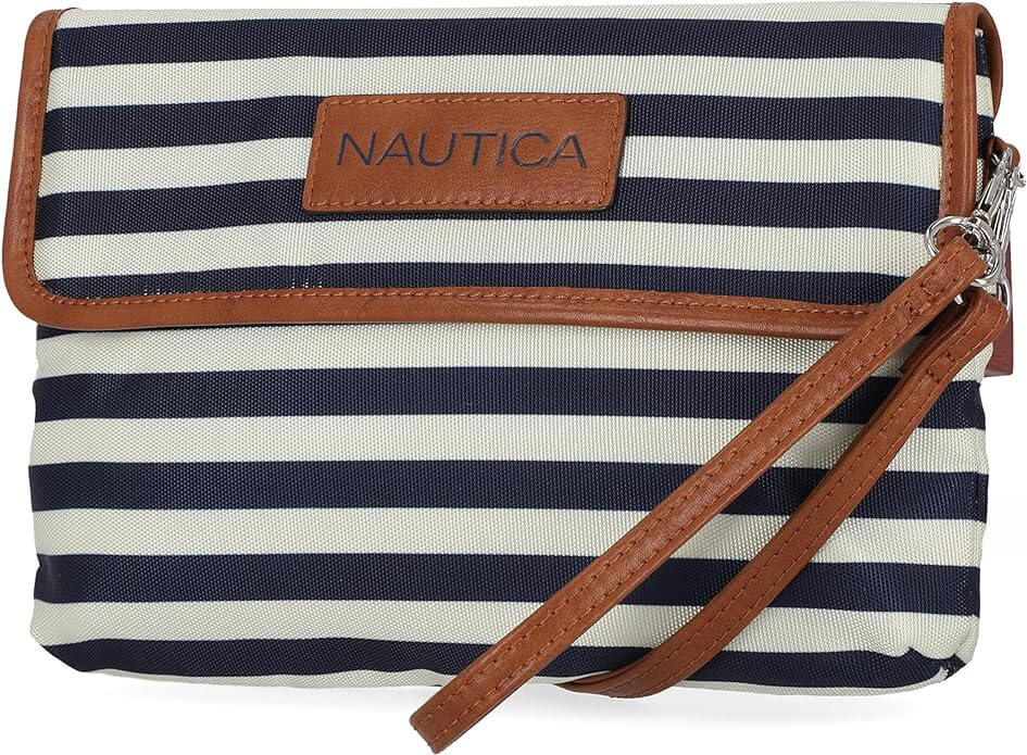 

Сумка Nautica RFID Blocking Mini, синий/кремовый/коричневый