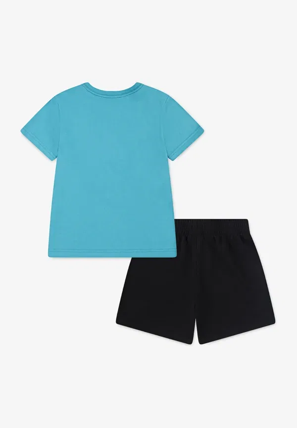 Комплект из куртки и шорт с принтом, Nike Sportswear, черный — фото 2