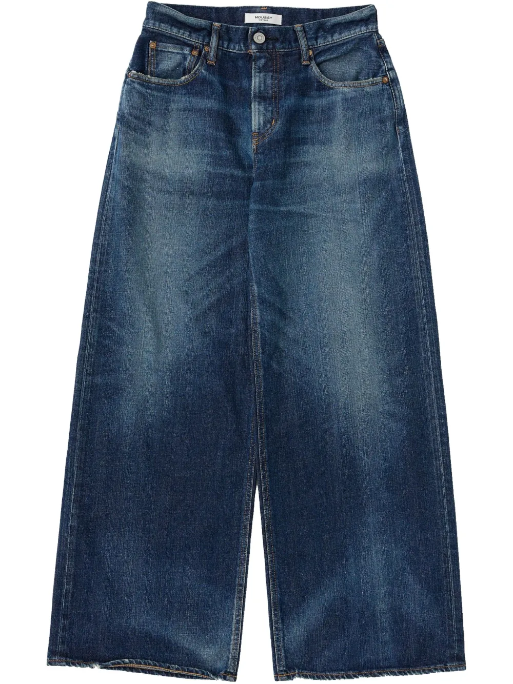 

Широкие джинсы Moussy Vintage, синий