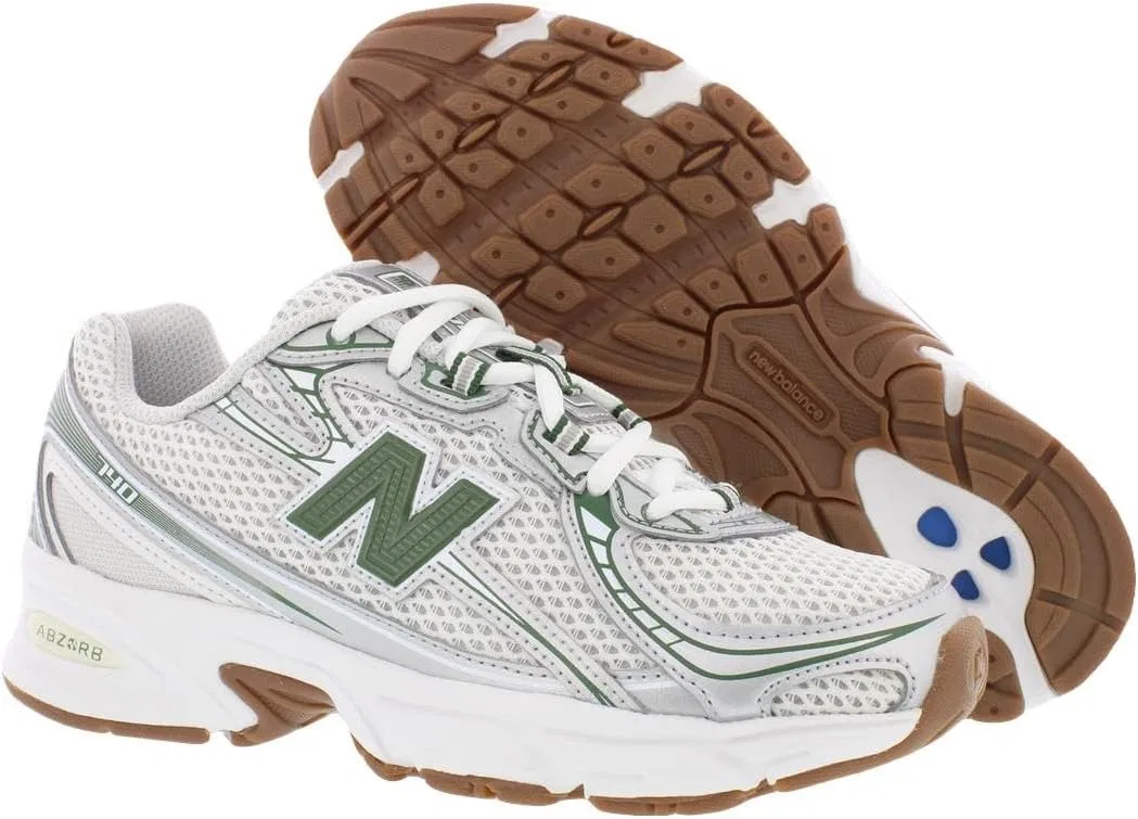 Детские кроссовки для девочек New Balance 740 Bungee GS, Grey/Green-Bright White — фото 4