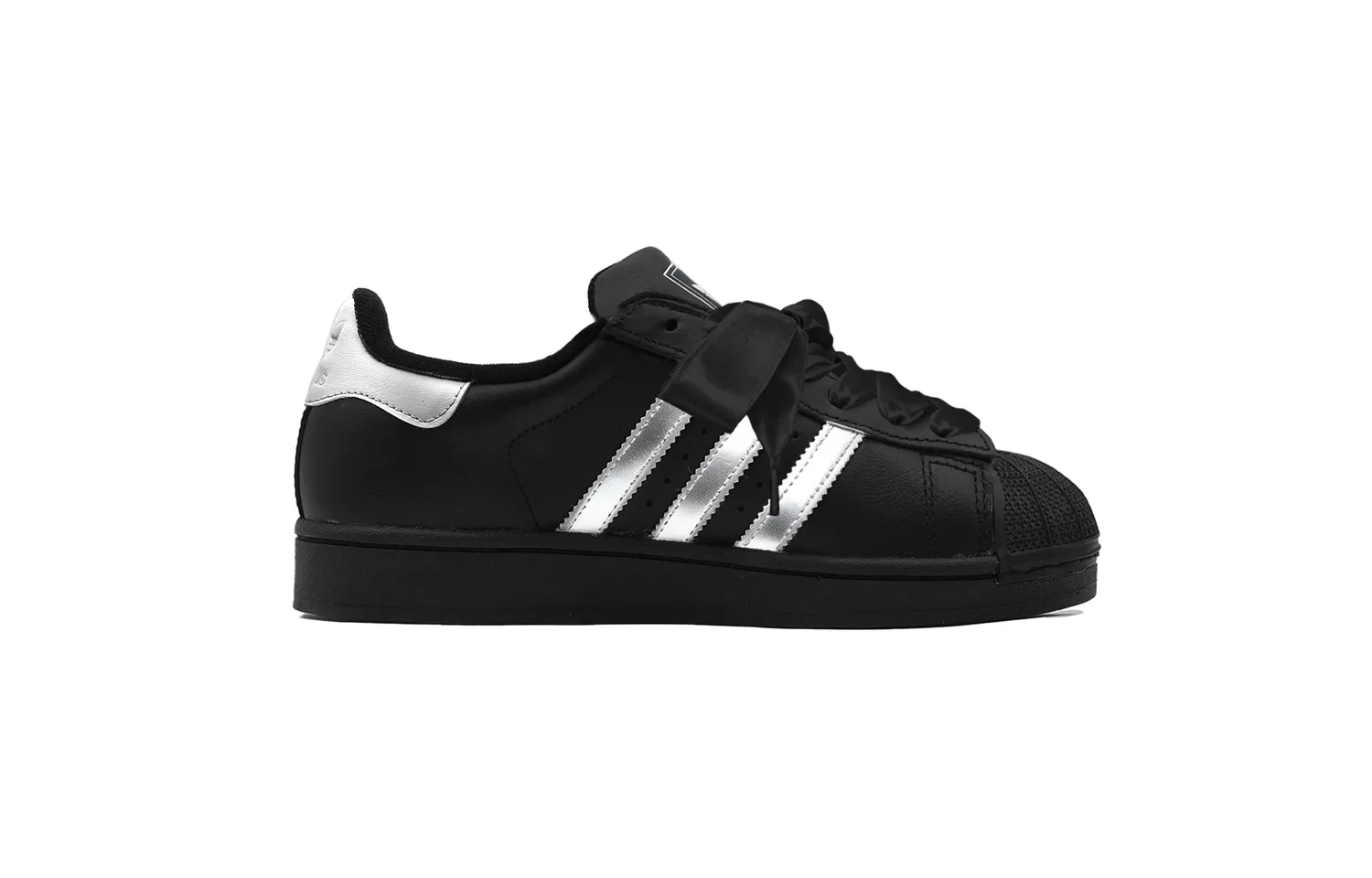 Детские кроссовки для скейтбординга Superstar 2 Adidas Originals, Black Silver — фото 3