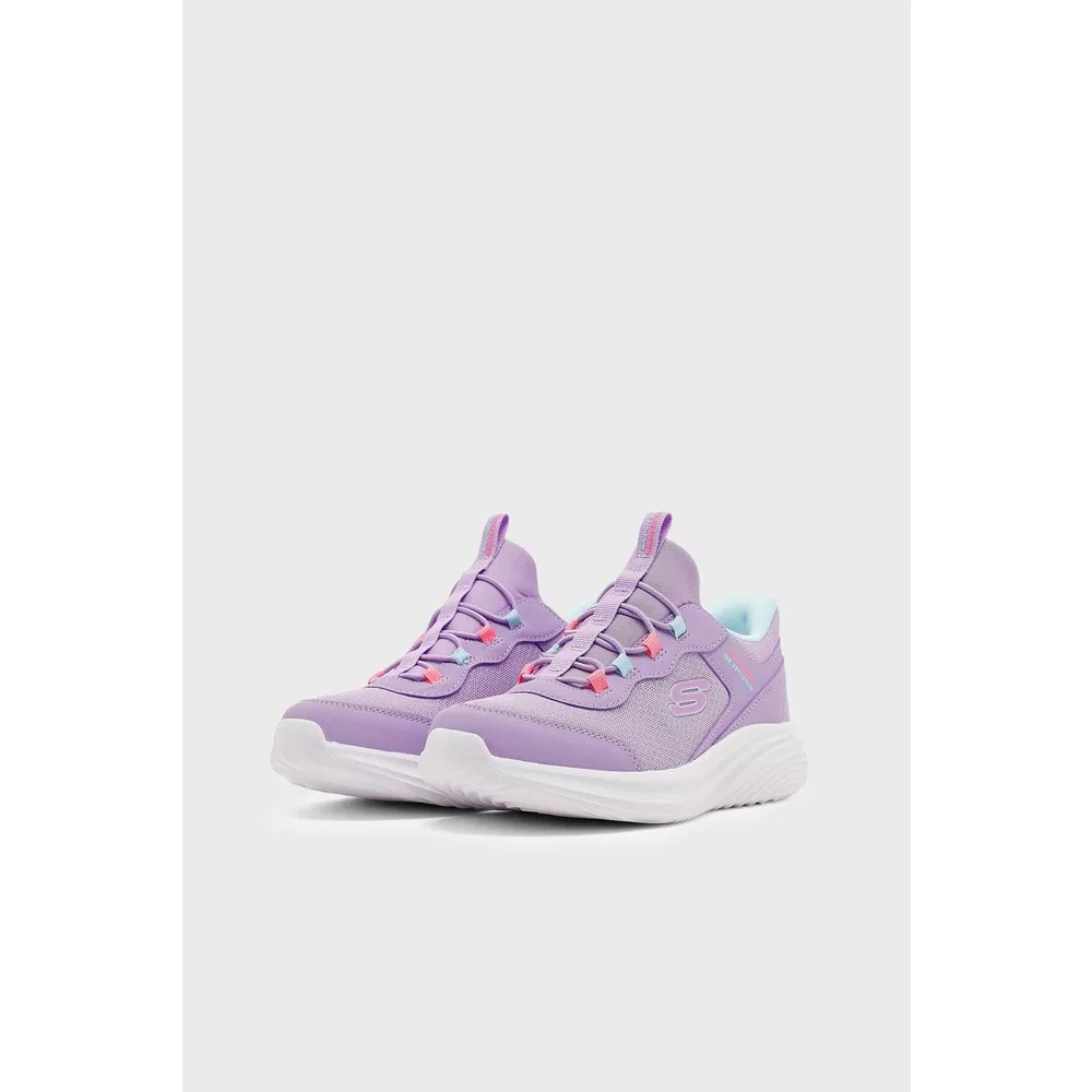 Детские кроссовки для девочек на шнуровке с логотипом Lav Skechers — фото 4