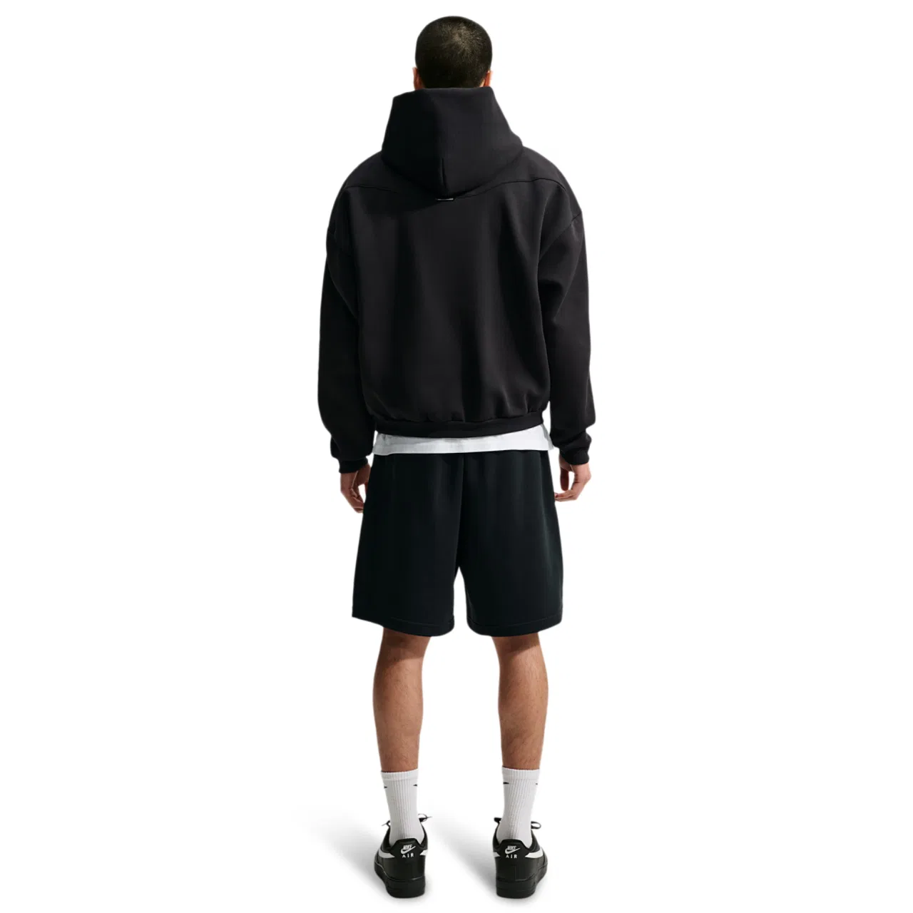 Мужское утепленное худи Standard Issue Tech Fleece Nike, черный/желтый — фото 4