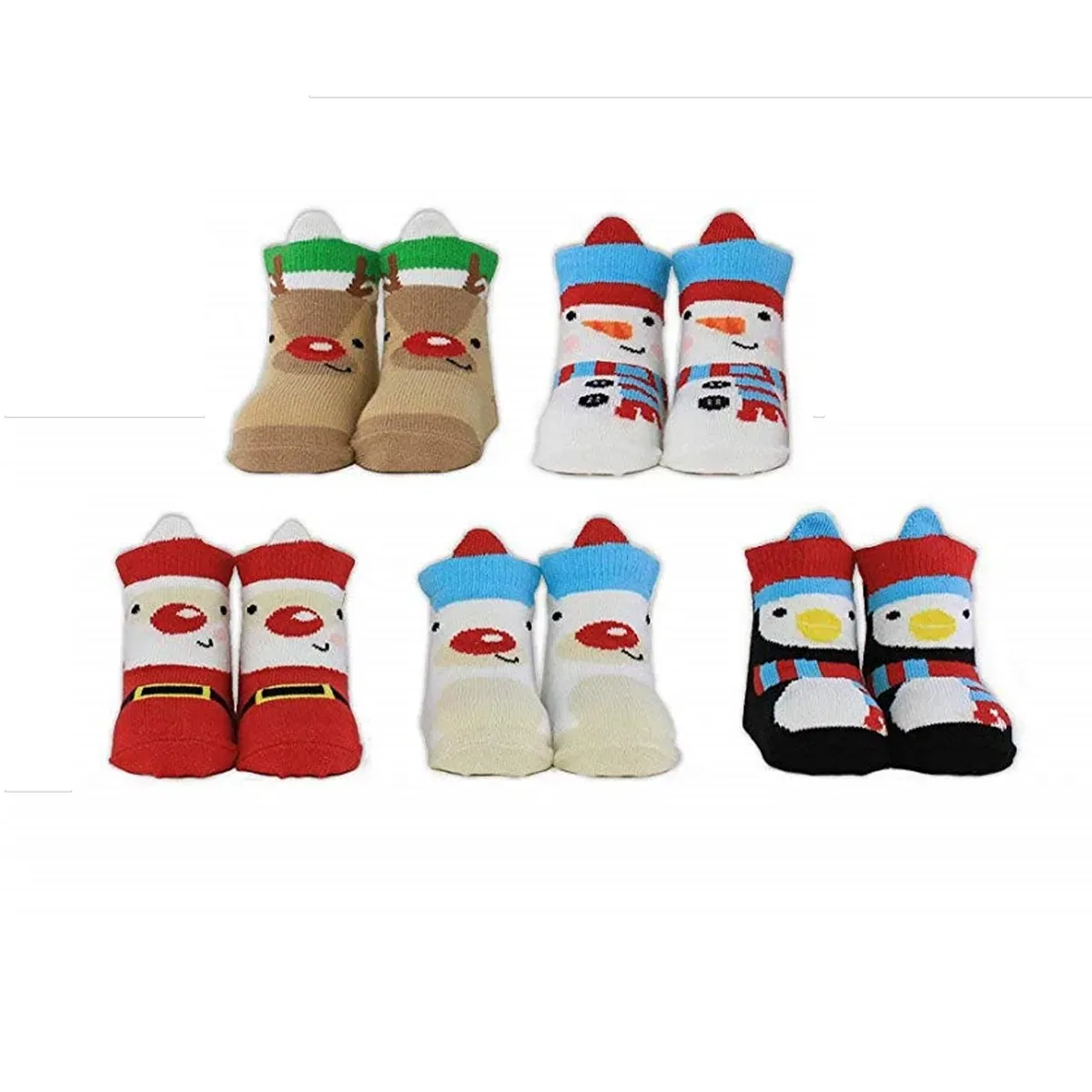 Детский набор из 5 новогодних носков Gifts Direct 2 U, Multi