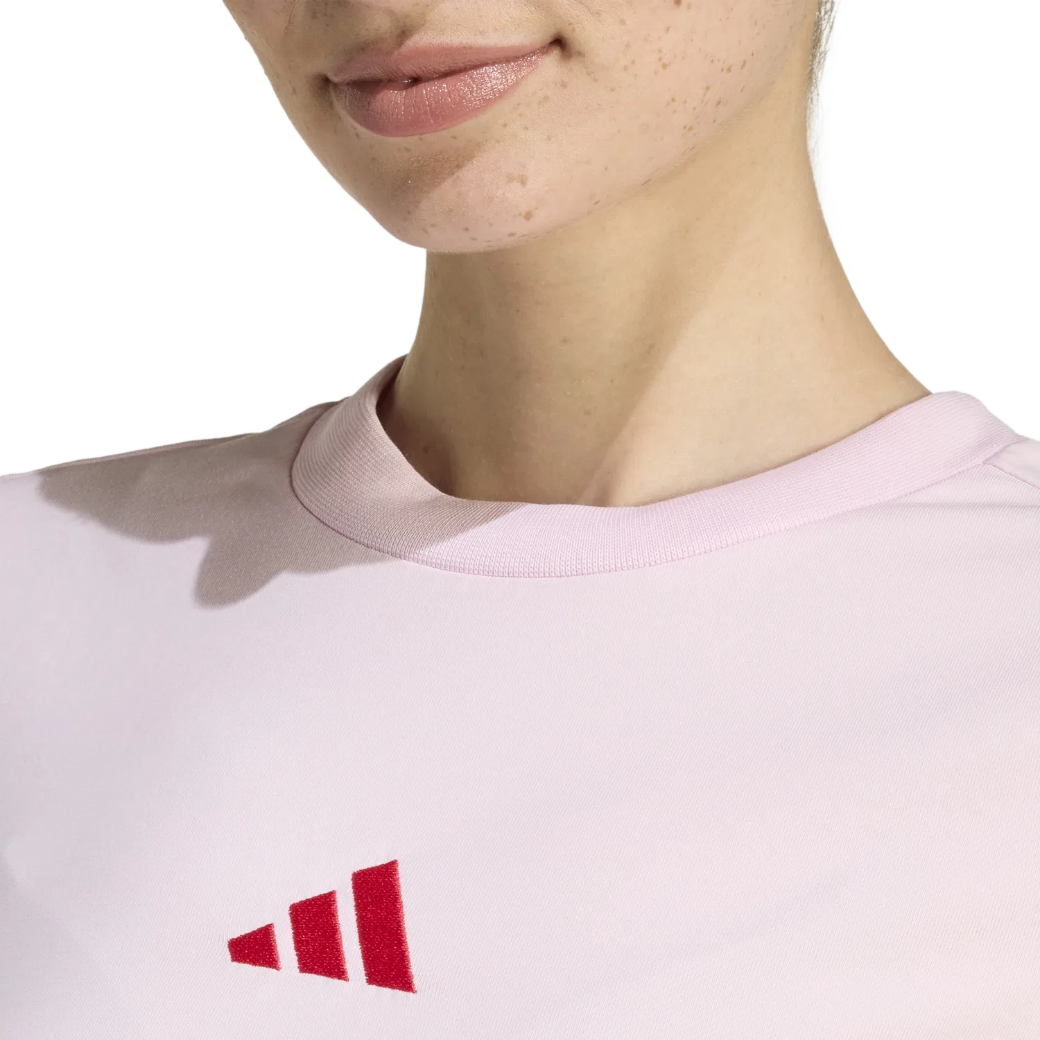 Женская футболка с коротким рукавом Adidas, цвет Rose Gold — фото 3