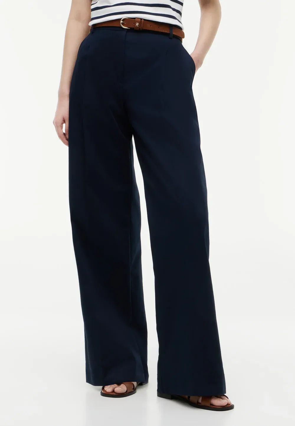 Брюки с широкими штанинами Tommy Hilfiger, Dark Night Navy