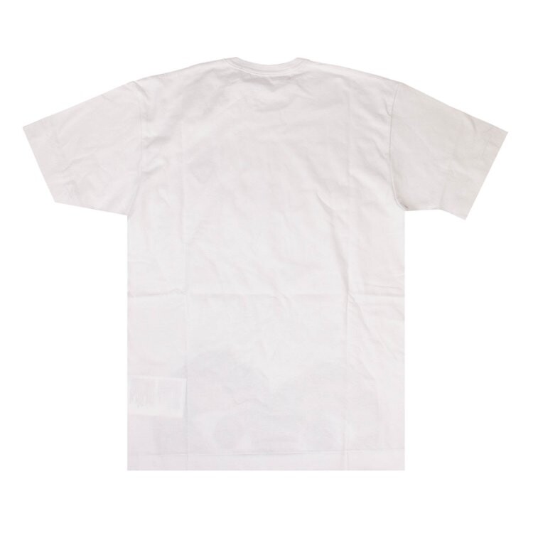 Футболка Comme des Garçons PLAY Camo Half Heart T-Shirt 'White', белый — фото 3