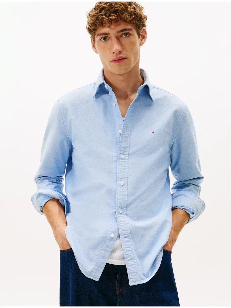 Рубашка с длинным рукавом Oxford, Regular Fit TOMMY HILFIGER, Blue