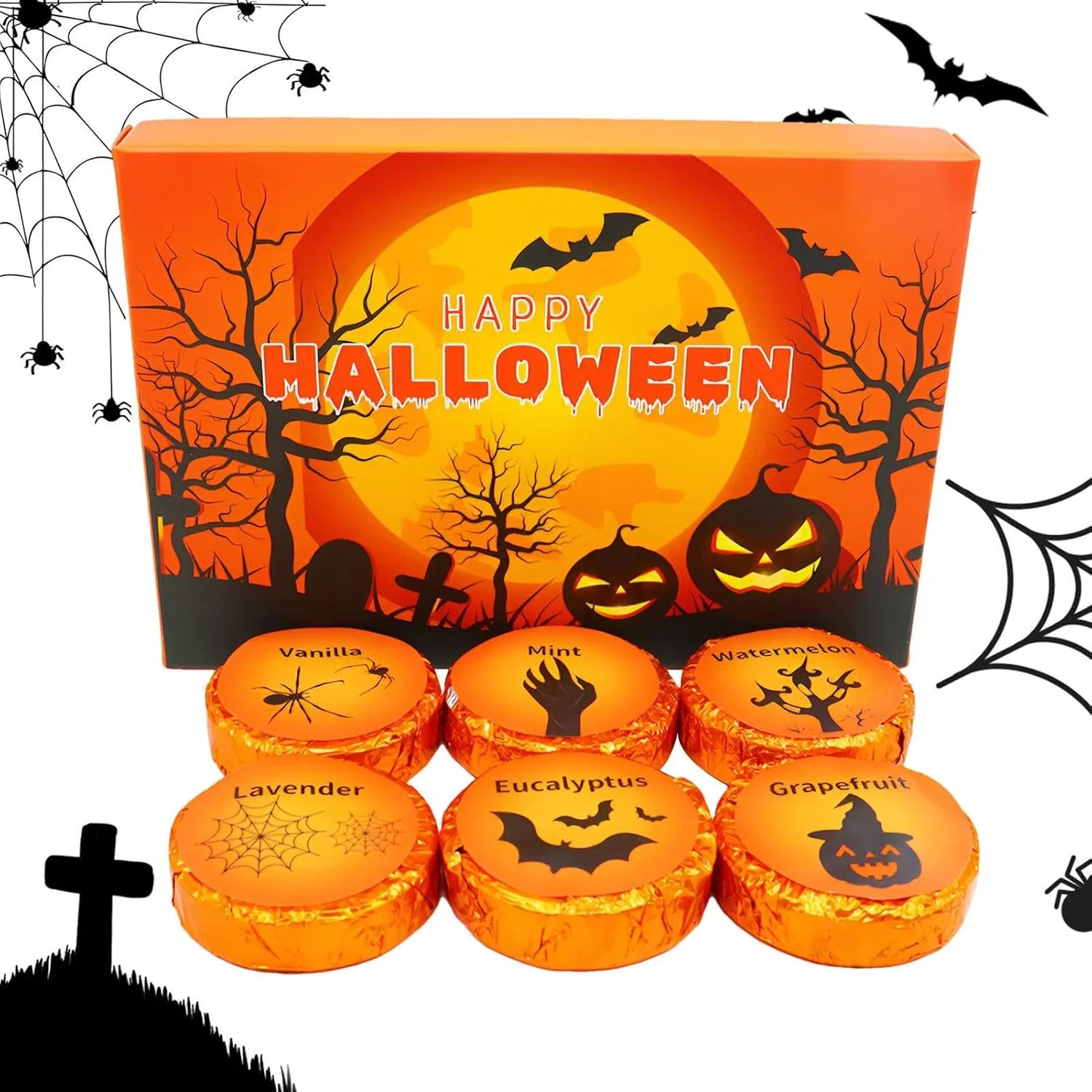 Набор ароматерапевтических шипучок для душа, Halloween, 6 шт, Lavender Generic — фото 4