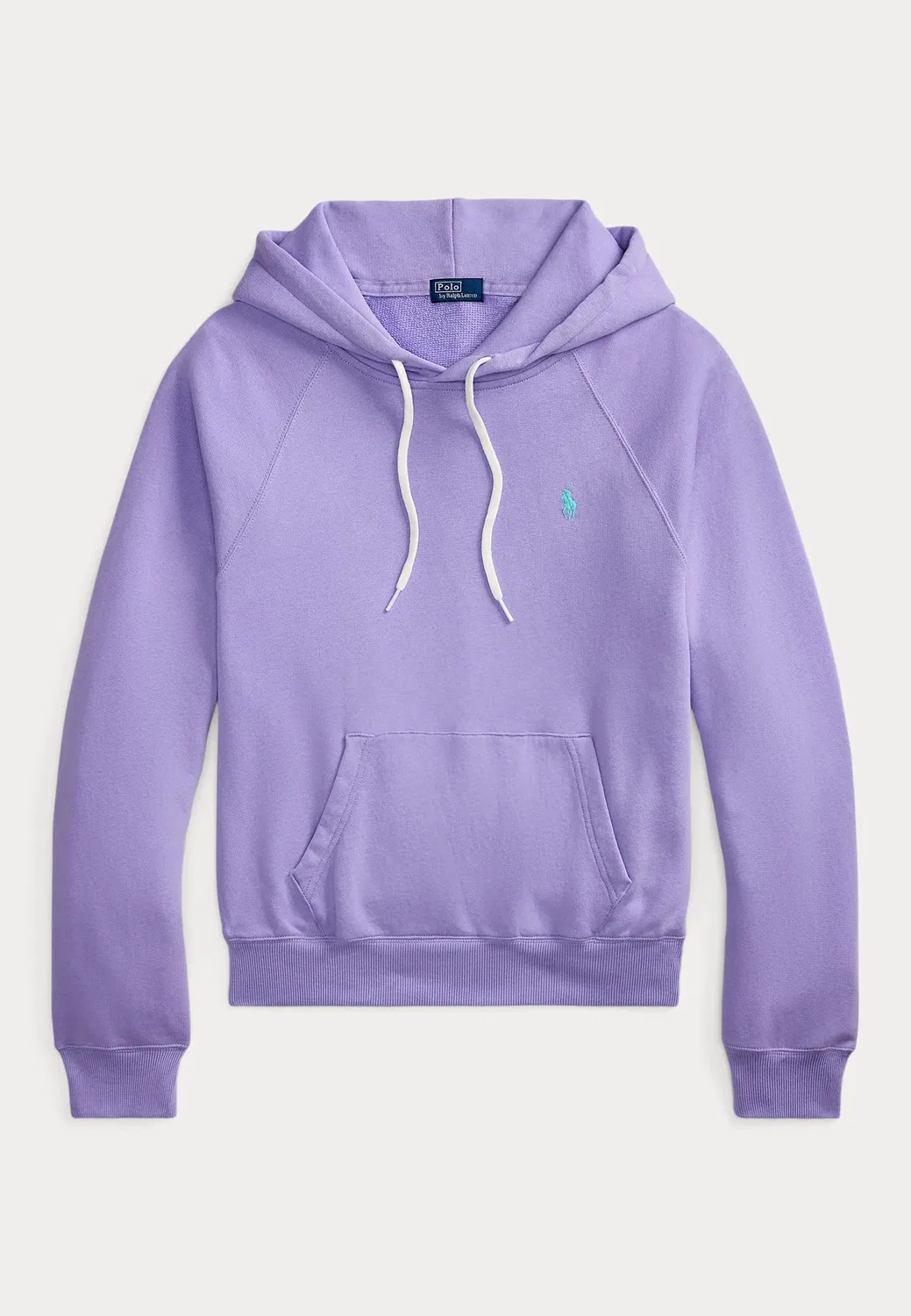 Укороченная легкая флисовая толстовка - худи Polo Ralph Lauren, Cruise Lavender — фото 4
