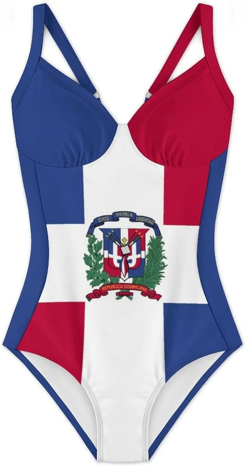 Женский купальник слитный с флагом Джорджии One-Piece, Style-12 — фото 3