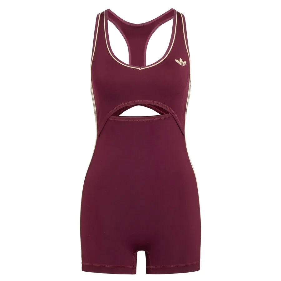Спортивный костюм ADIDAS PERFORMANCE винно-красного цвета