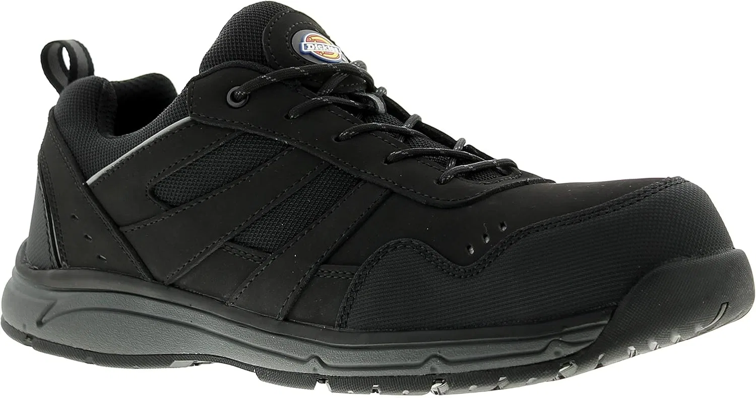 Мужские водостойкие рабочие кроссовки Dickies Emerson Safety с защитным носком, Black