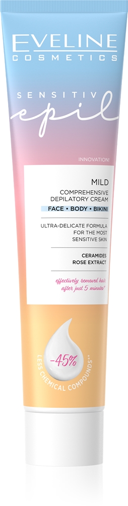 

Крем для депиляции тела Sensitive Epil для чувствительной кожи Eveline Cosmetics, 125 мл