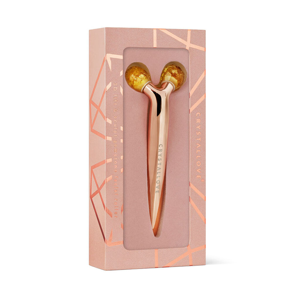 Crystallove Amber Collection 3d лифтинг-массажер для лица с лимонным янтарем, 1 шт. — фото 3