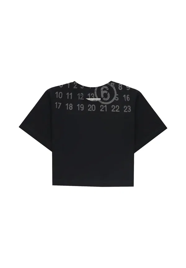 Футболка с принтом Print T-shirt Mm6 Maison Margiela, черный