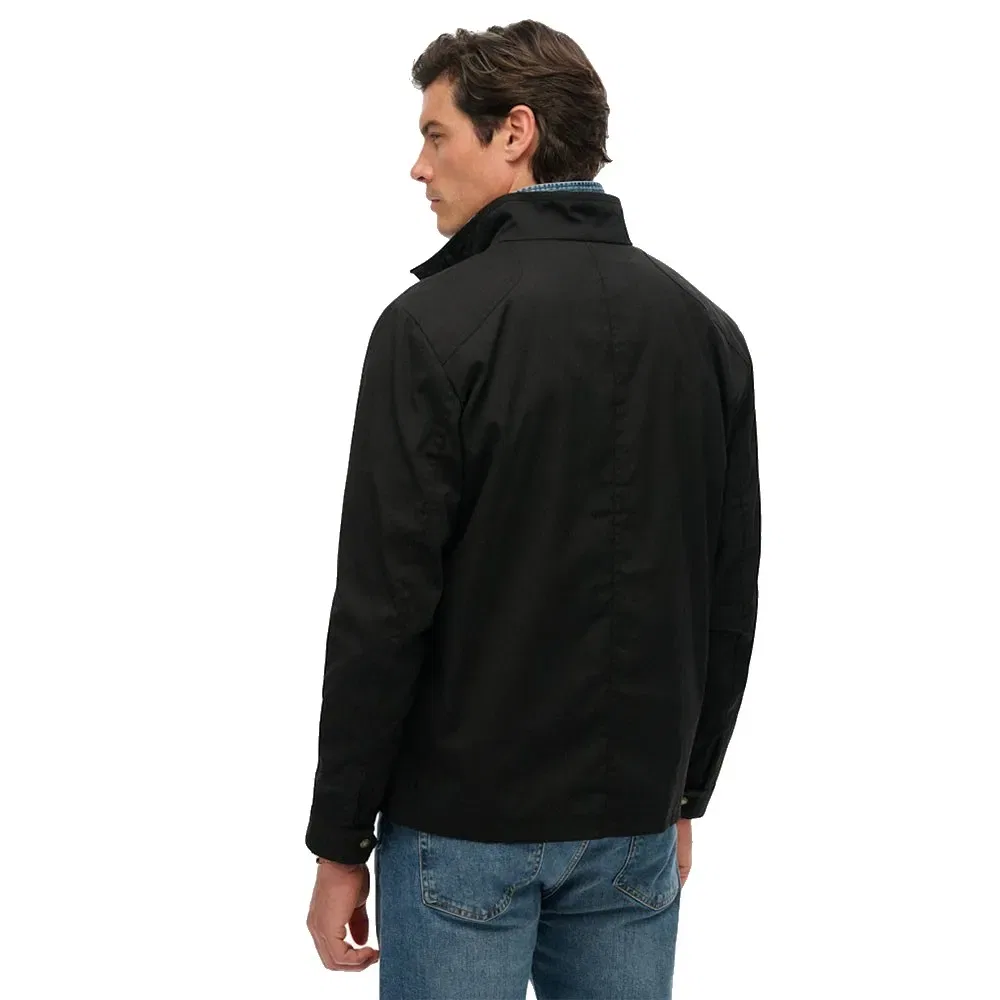 Куртка Superdry Merchant Wax Racer, черный — фото 2
