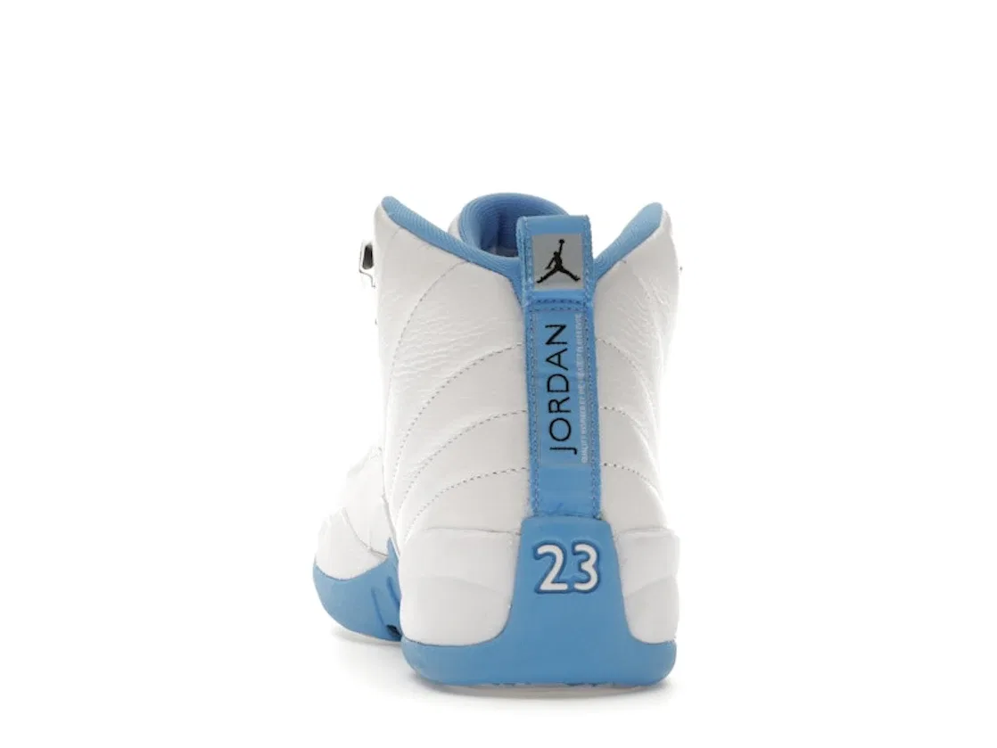 Детские кроссовки с кроссовками с брендом Jordan, White/University Blue/Metallic Silver — фото 4