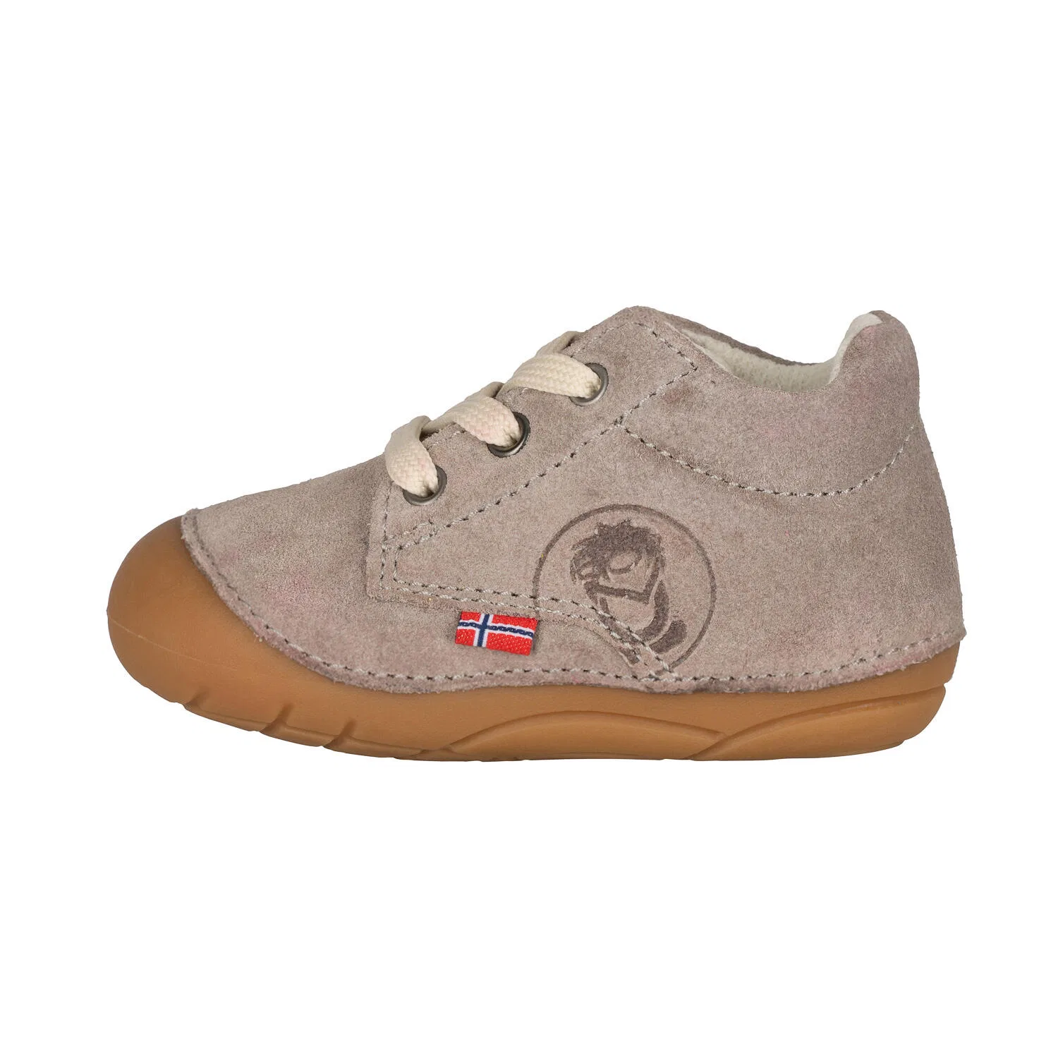 Детские ботинки кожаные Bjordal PreWalker Trollkids, Silber