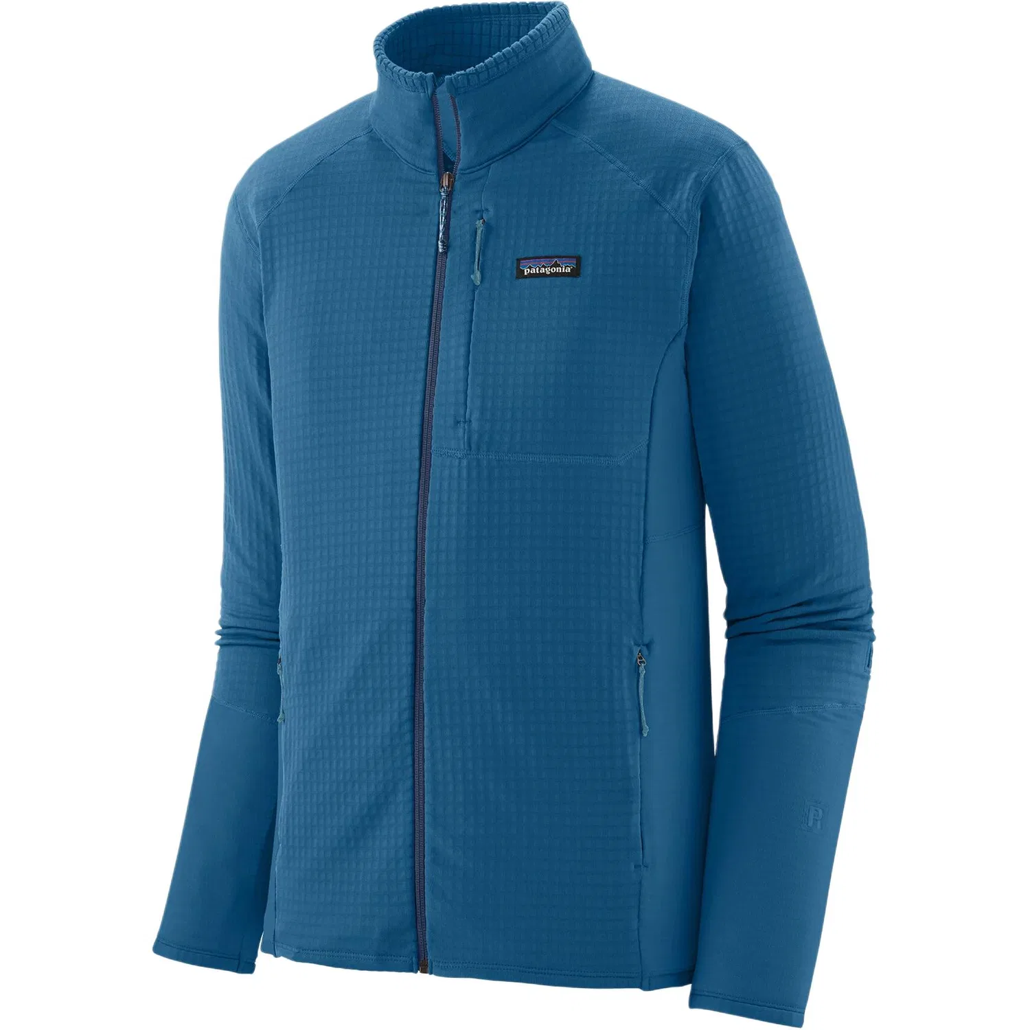 Мужская флисовая куртка с молнией R1 Patagonia, Aqua Blue