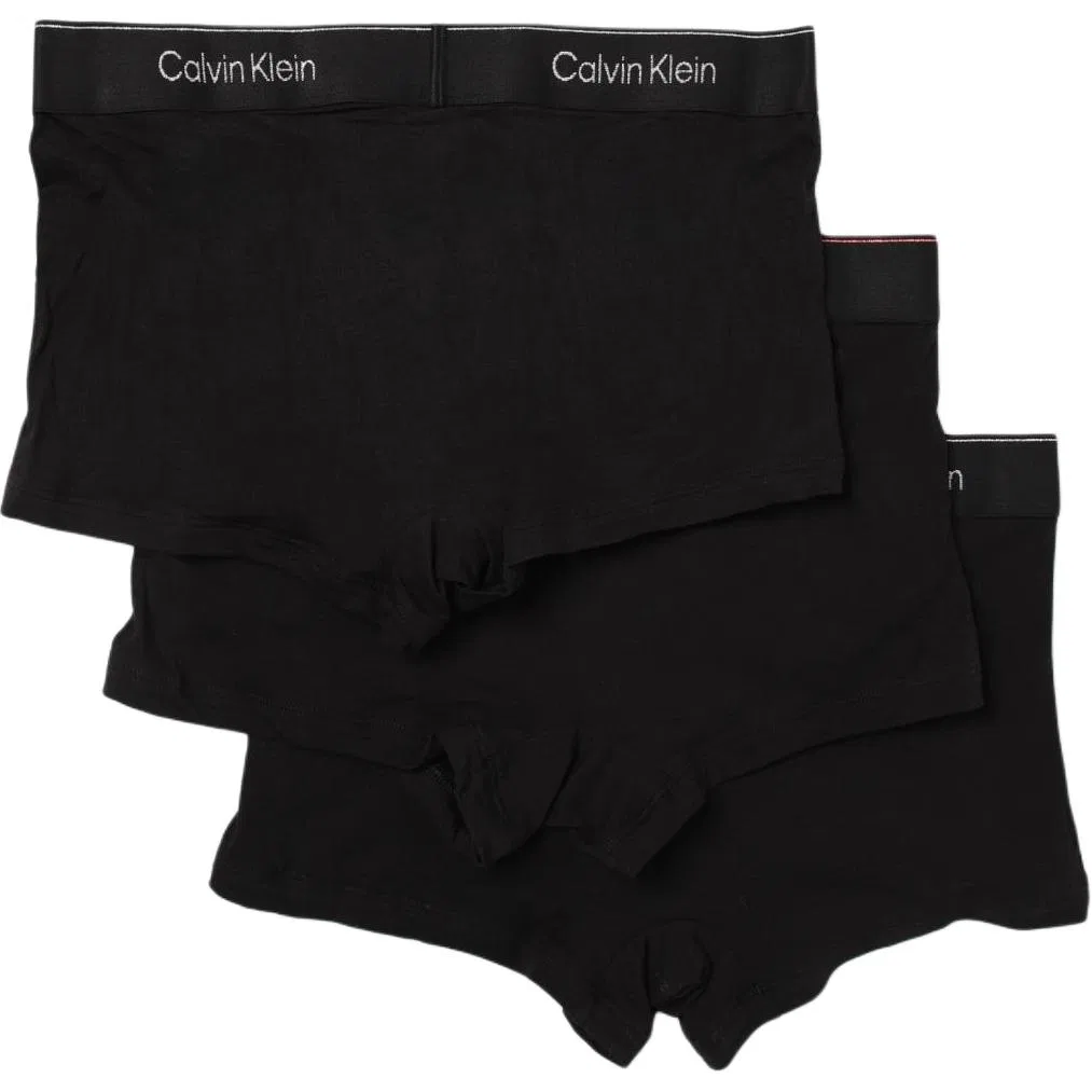 Мужские боксеры с логотипом Calvin Klein, комплект из 3 штук, Black White+Black Pink — фото 3