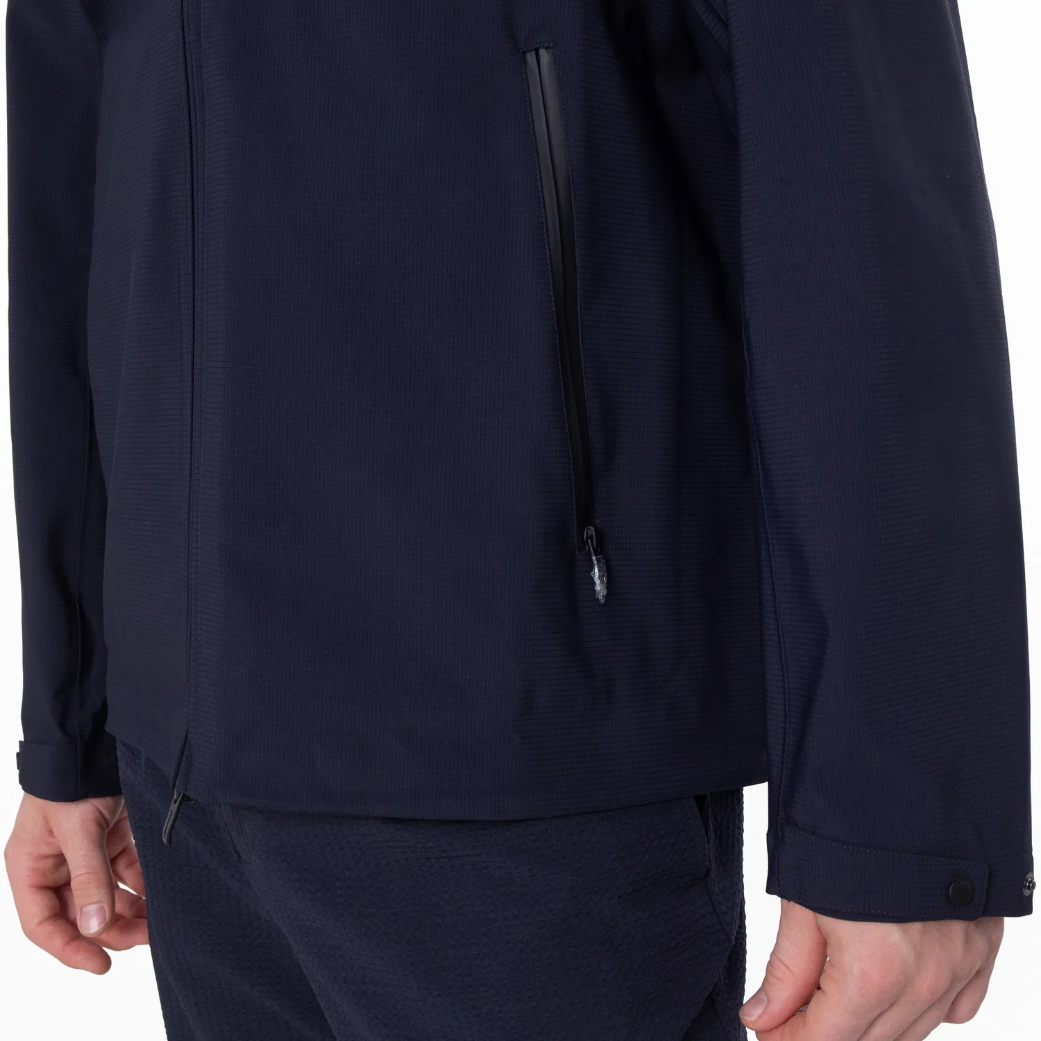 Ветрозащитная куртка-блузон с капюшоном Emporio Armani, Iconico 0920 Blu Navy Ea — фото 3