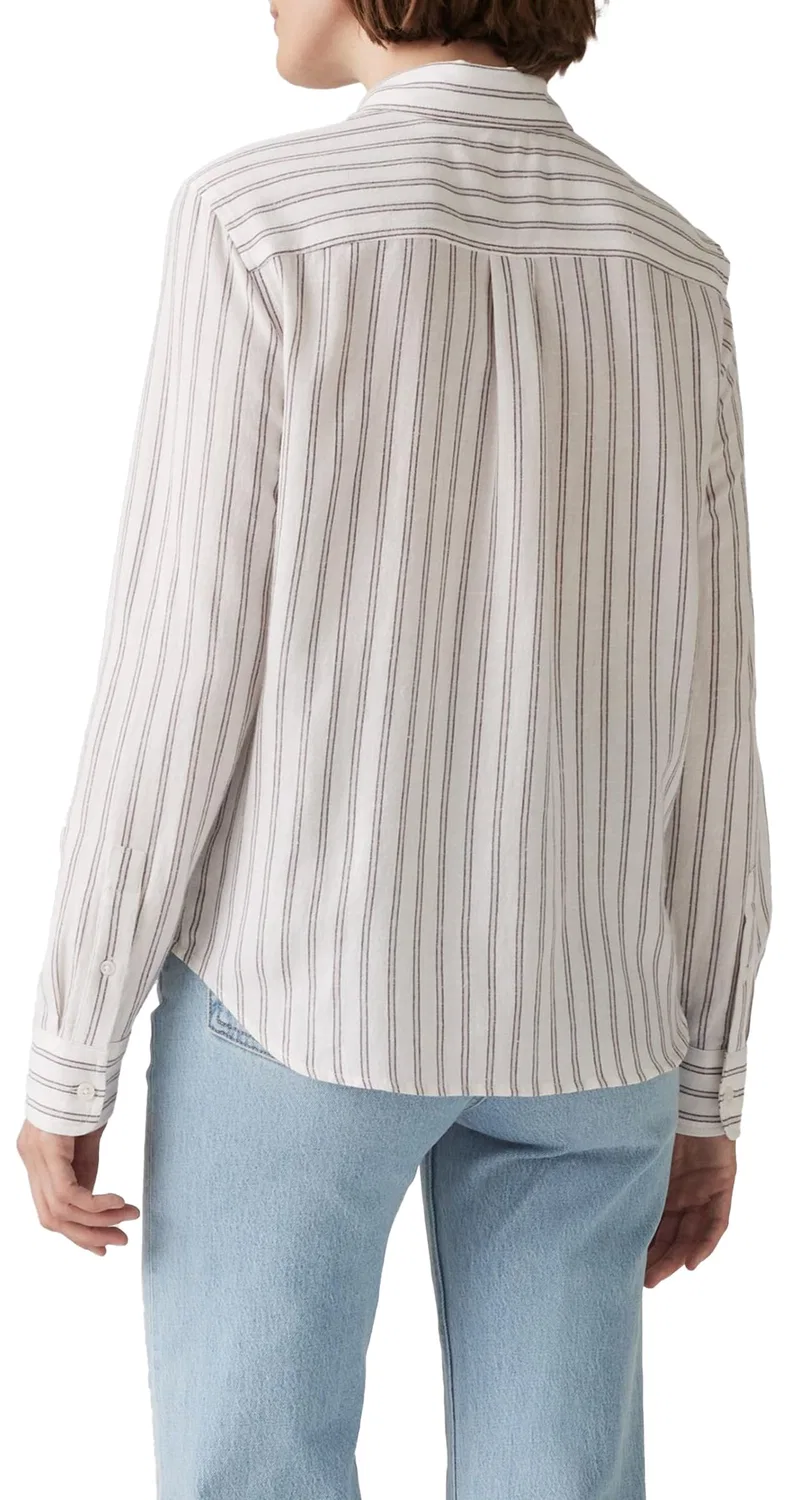 Женская рубашка классического кроя Levi's, Mia Stripe Egret — фото 2