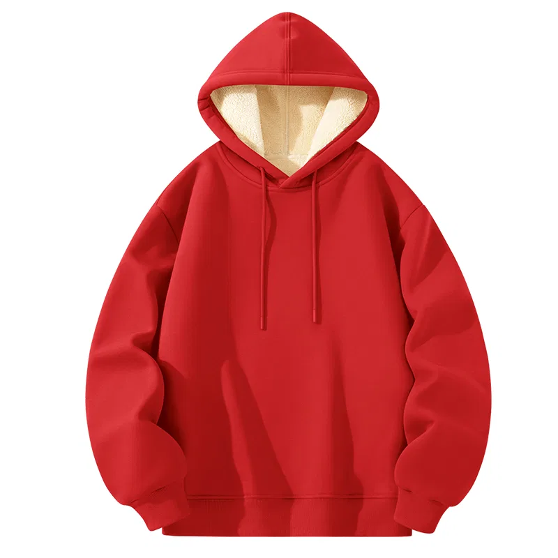 Детский худи на молнии с капюшоном утепленный MINISO, Red