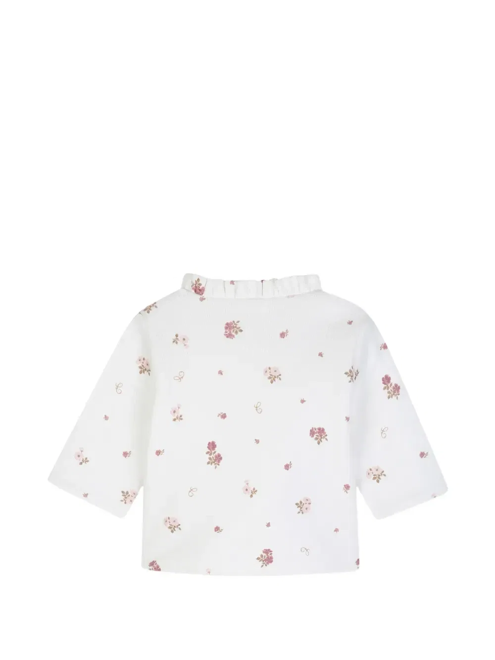 Комплект с оборками и цветочным принтом Chloé Kids, белый — фото 4