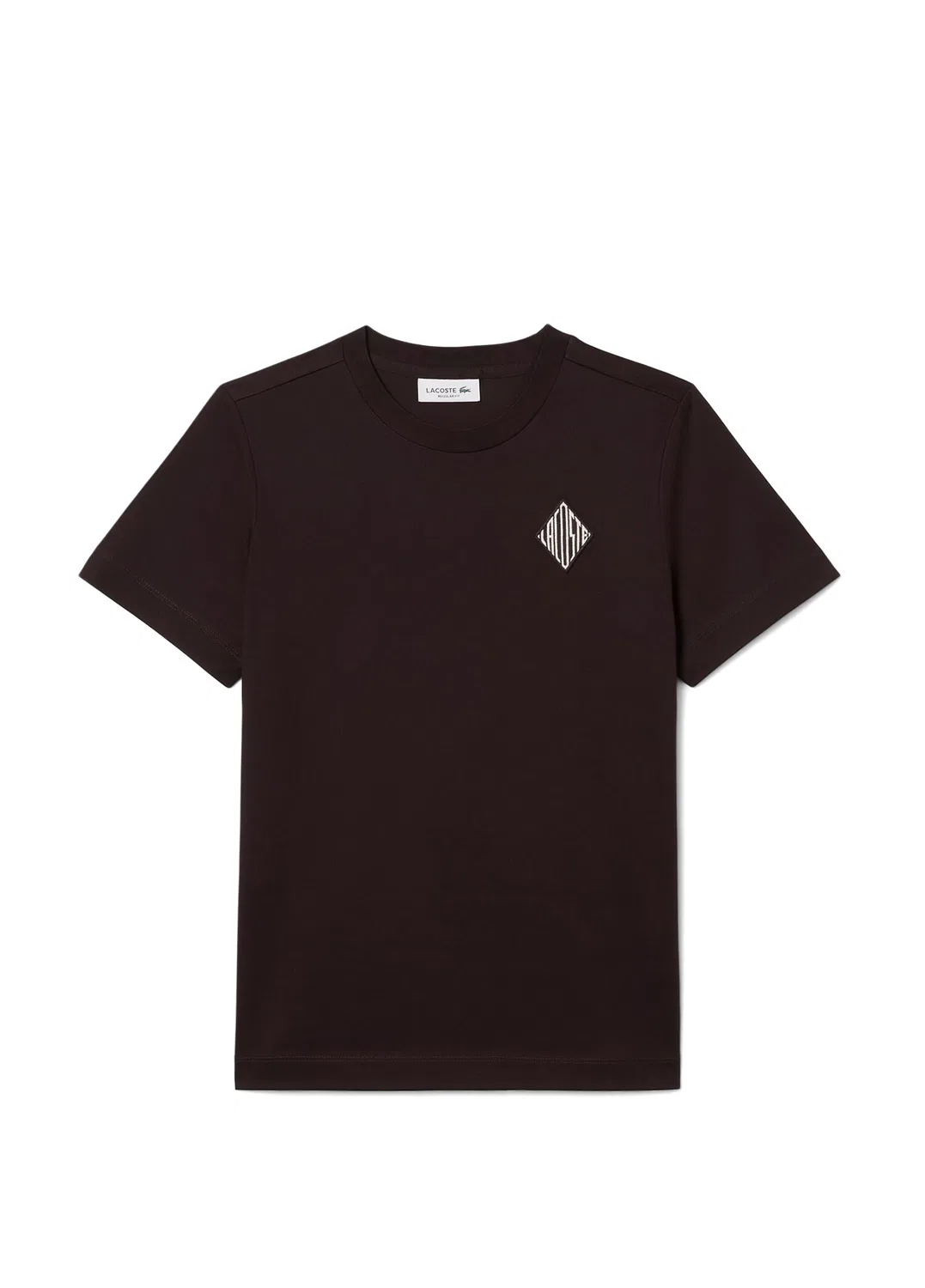 Футболка Lacoste Regular Fit, коричневая