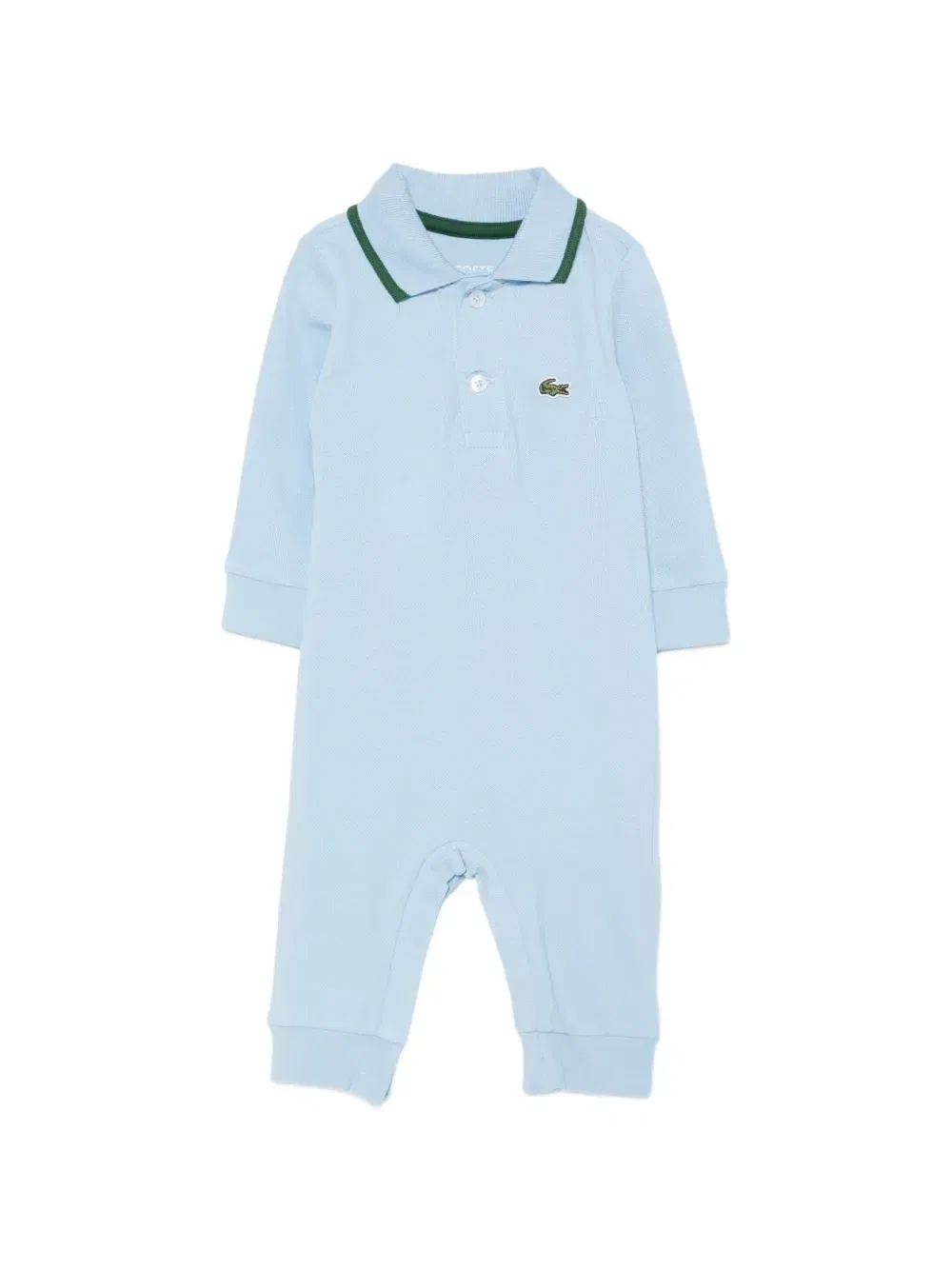 Комбинезон из ткани пике с нашивкой-логотипом Lacoste Kids, синий
