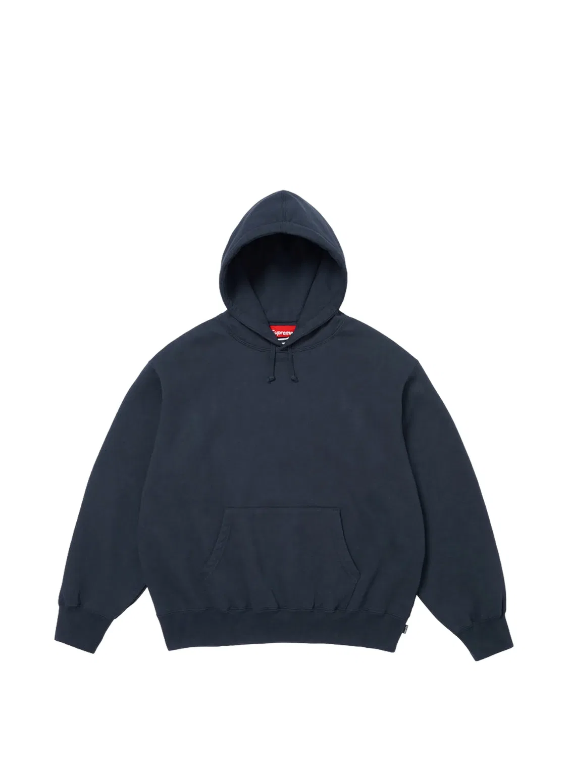 Худи с атласной аппликацией Supreme, синий