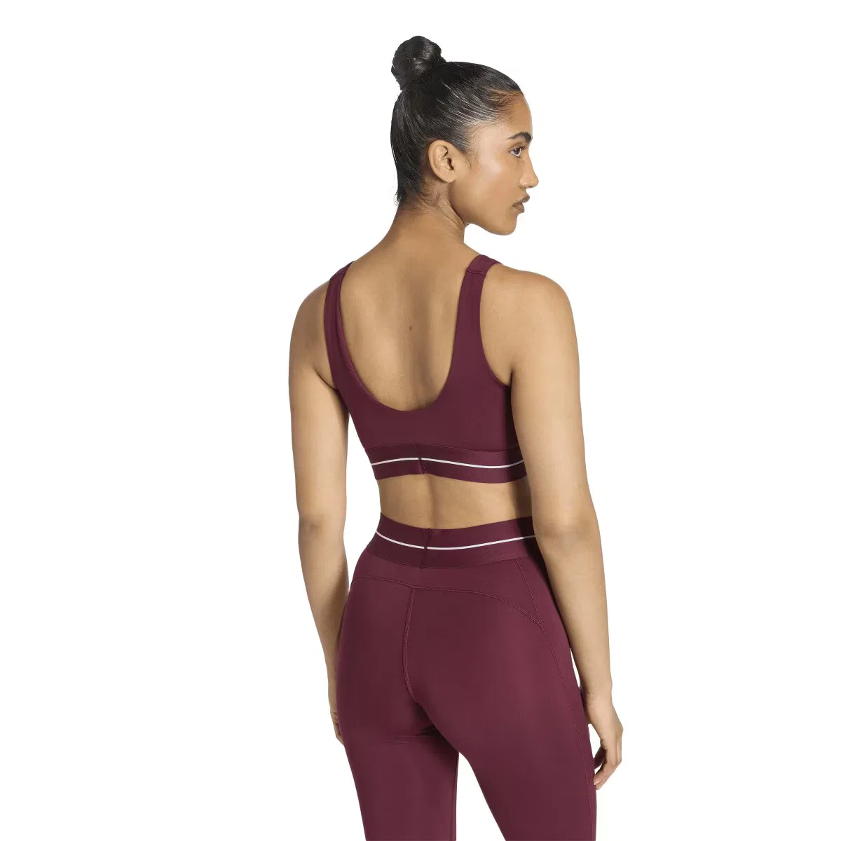Женский топ, Workout Essentials Plus, adidas, бордовый — фото 4
