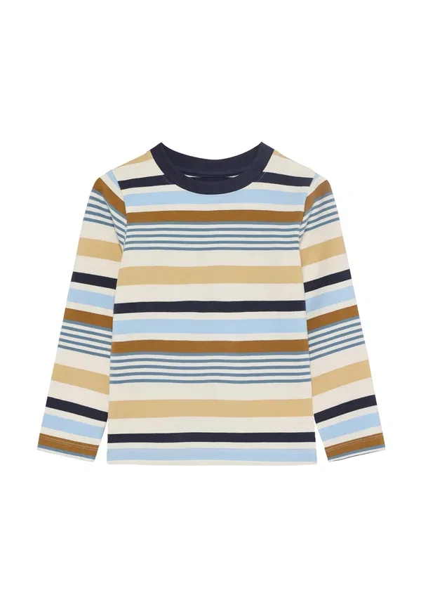 Топ с длинным рукавом полосатый Long sleeved top Minymo, odyssey gray, серый