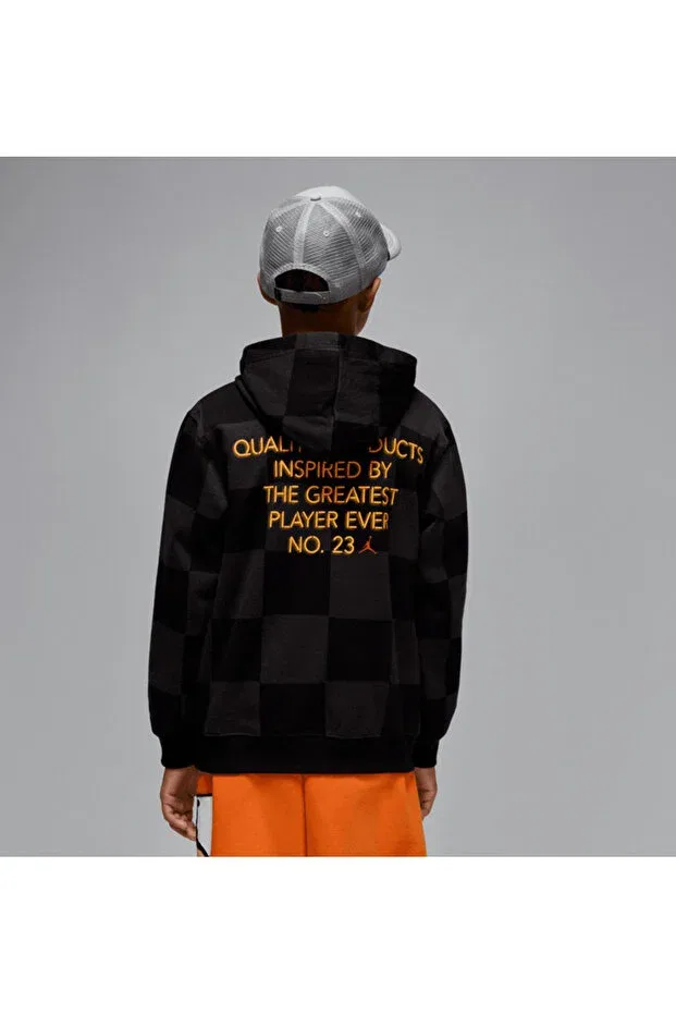 Детская толстовка для мальчиков хлопковая Jordan jdb mj deep dish po hoddie Nike, 023 — фото 2