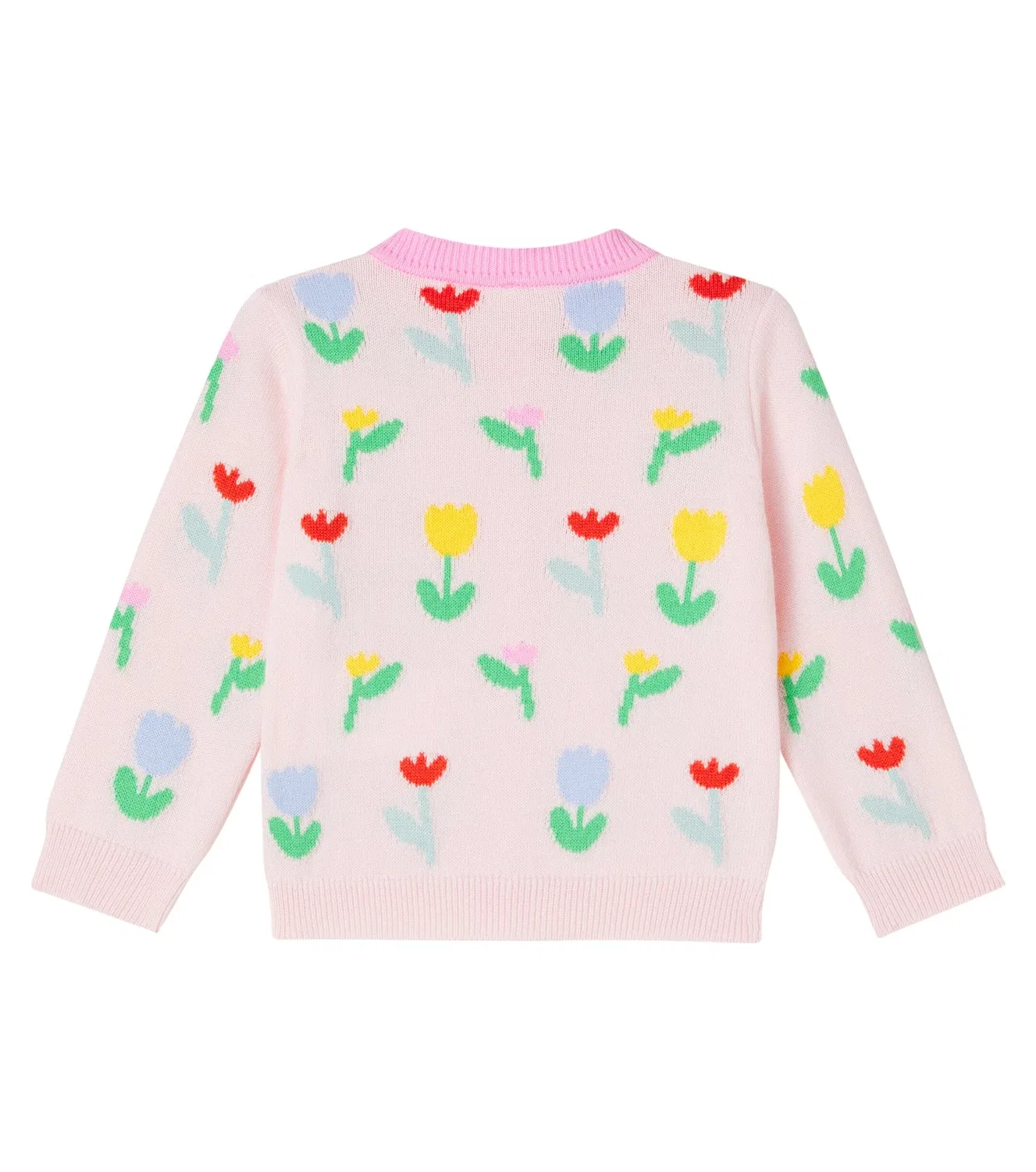 Кардиган с цветочным узором Stella Mccartney Kids, розовый — фото 2