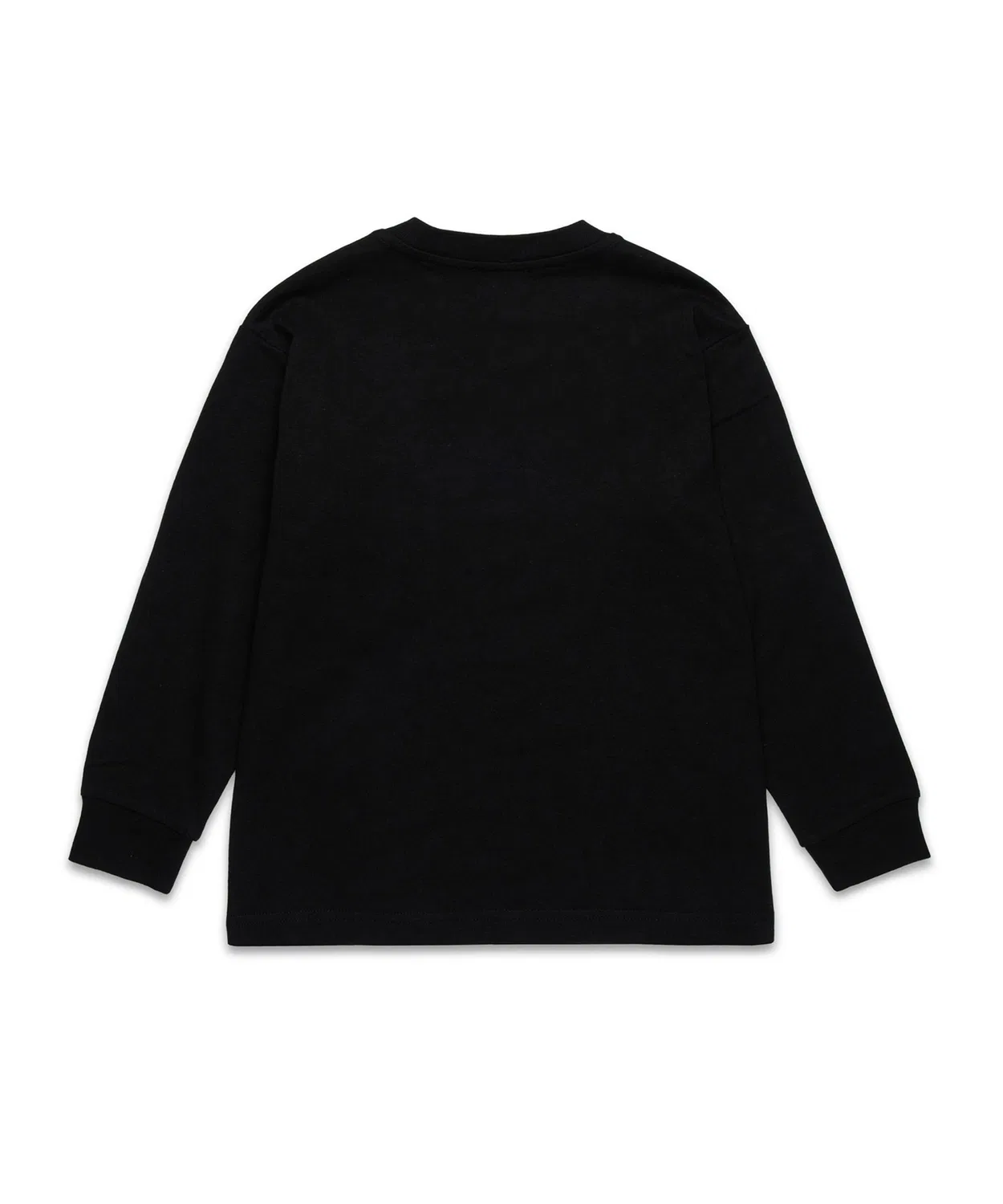 Детская футболка с длинным рукавомс брендовым логотипом DIESEL KIDS, Black — фото 2