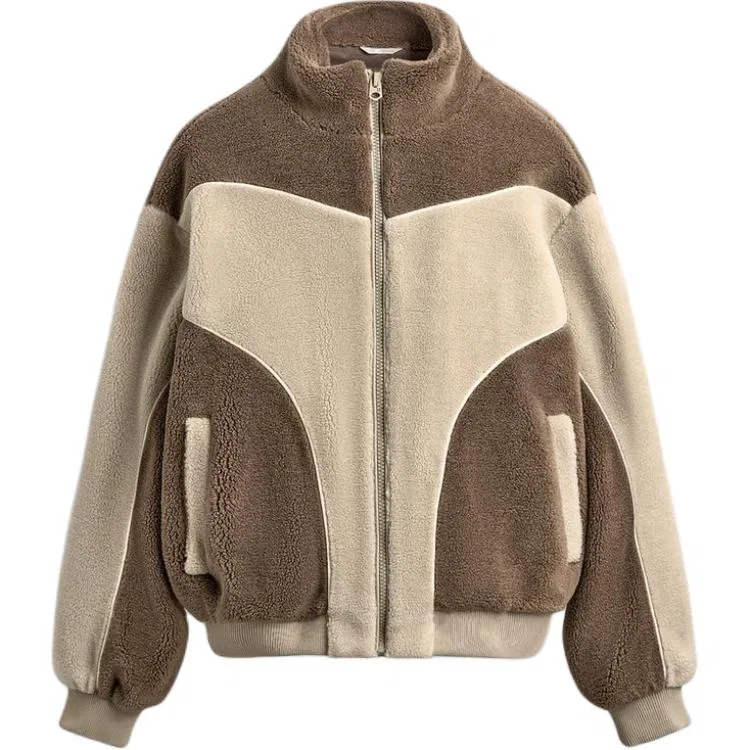 Мужская куртка с воротником-стойкой Tan ZARA, Tan