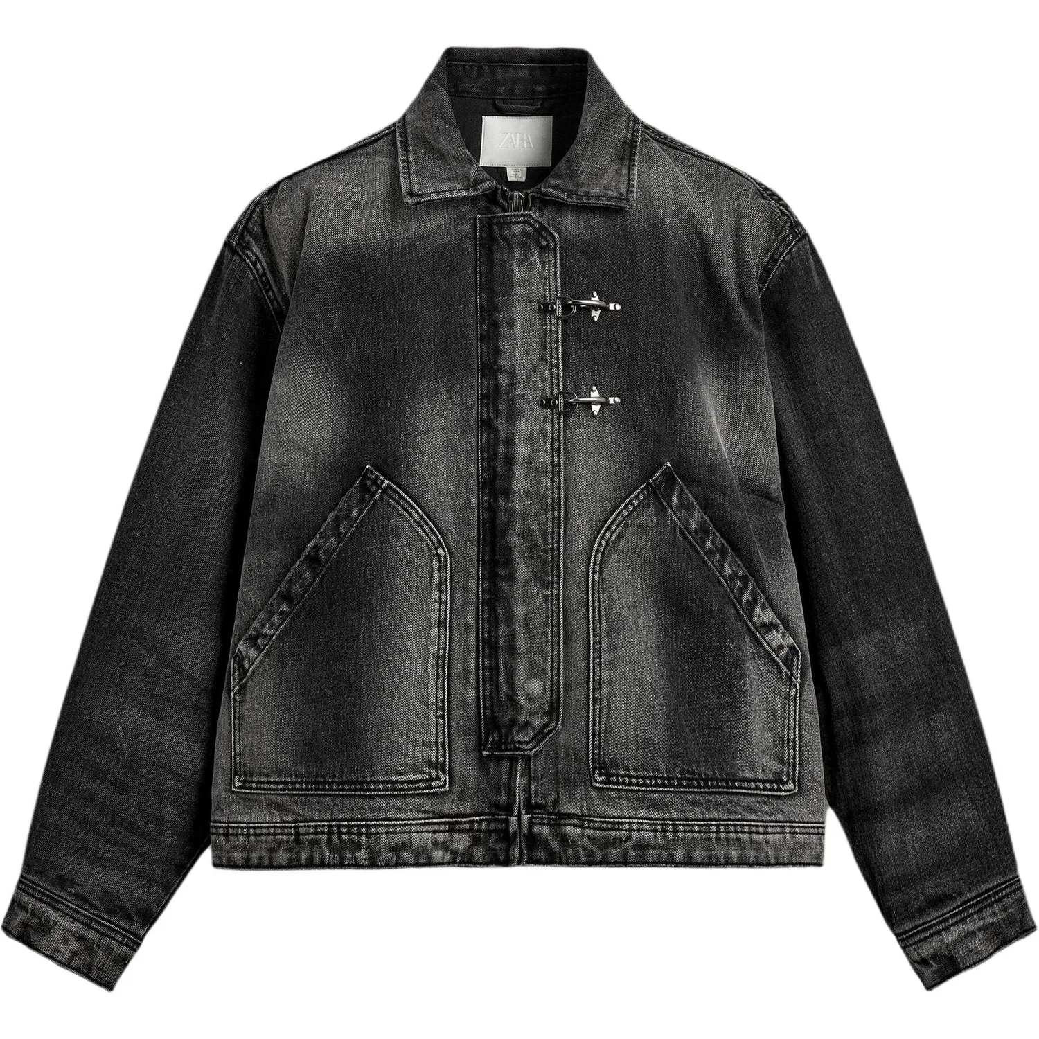 Утепленная куртка-пуховик с воротником, Carbon, ZARA