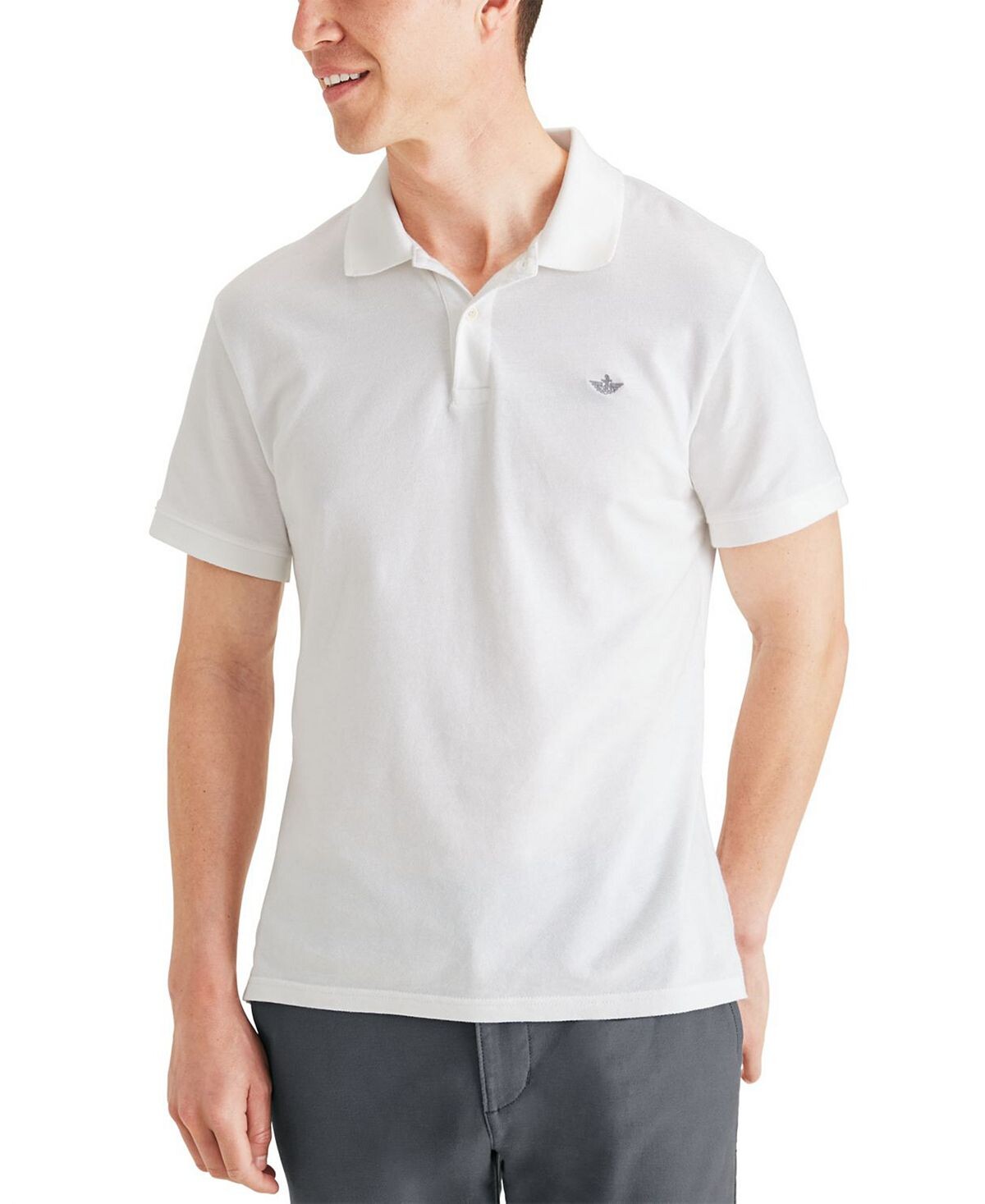 

Мужская рубашка поло slim-fit с вышитым логотипом icon Dockers, мульти