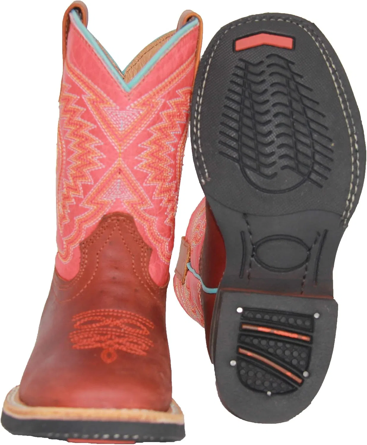 Детские сапоги для девочек с принтом Kids Western Boots Girls Cowgirl Cowboy Boot The Western Shops, Red Shedron — фото 2